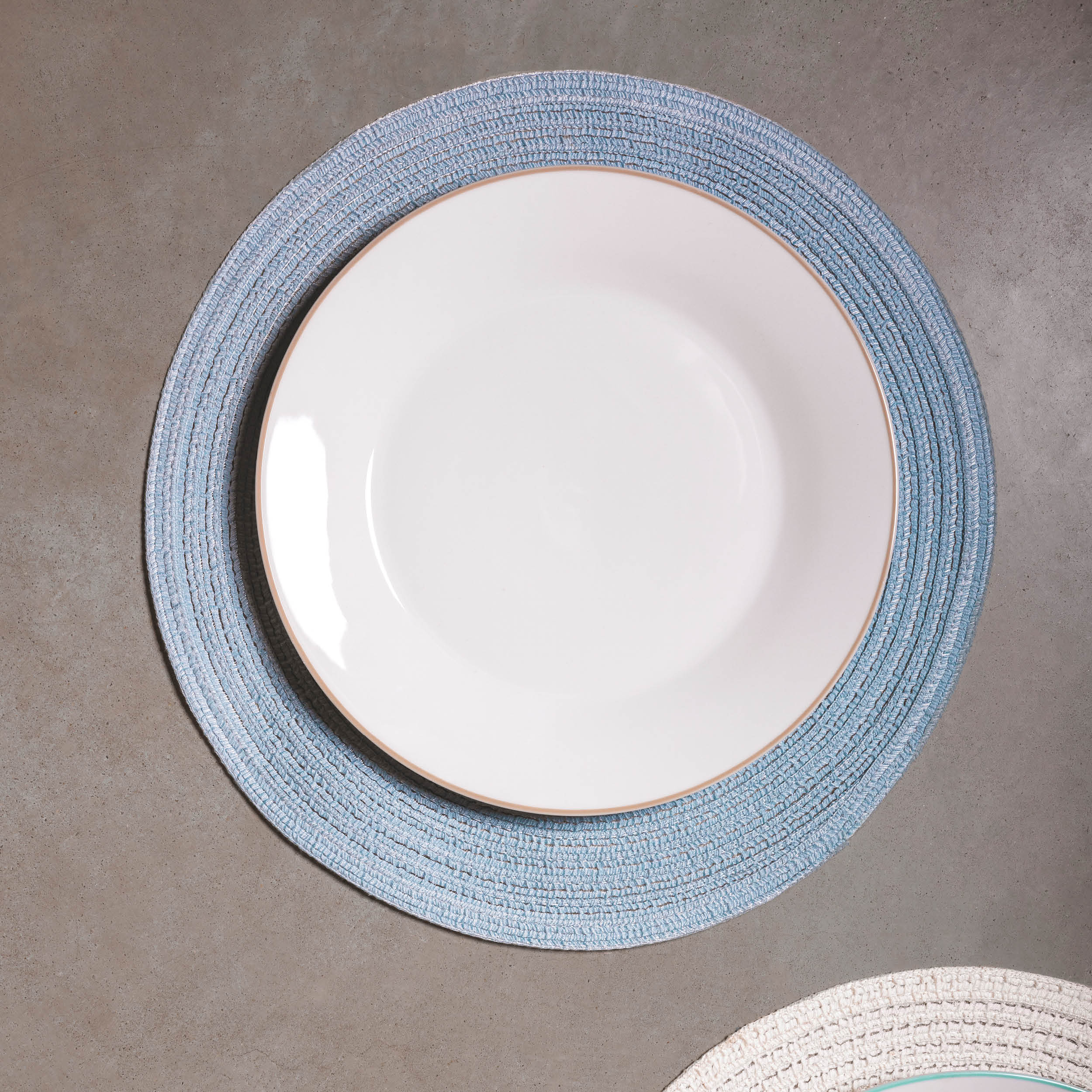 Nala Platzset rund, rund Blau, L 36 cm, Ansicht 2