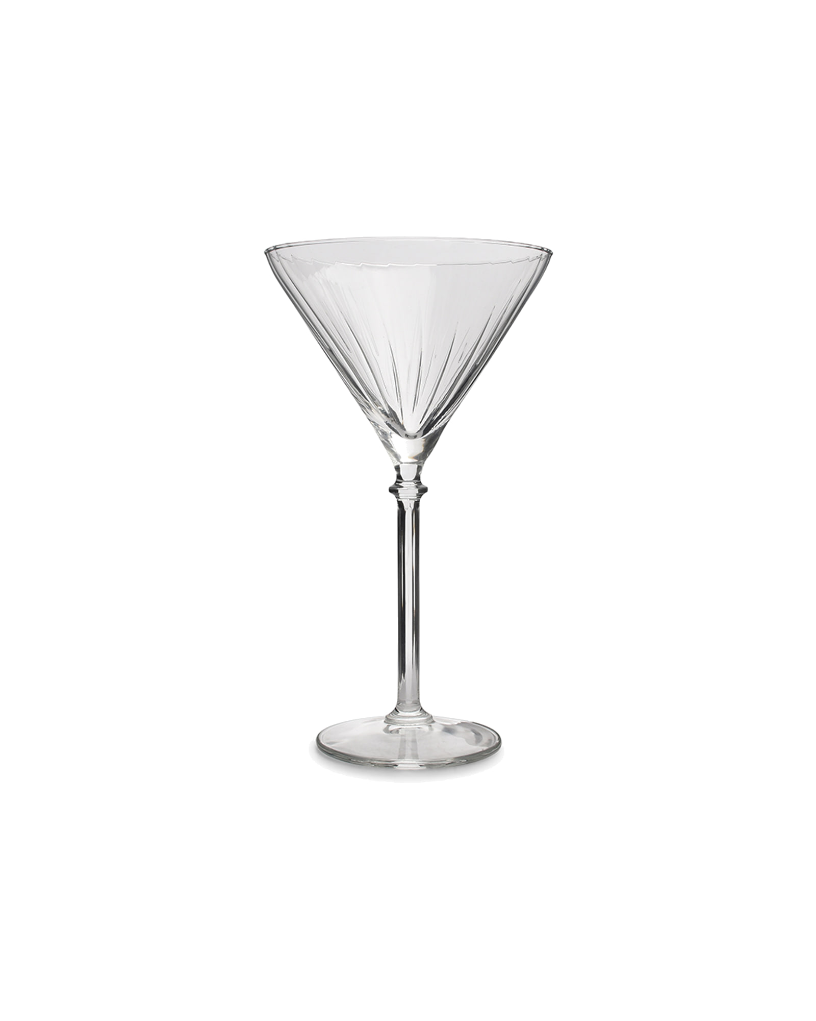 Noble Cocktailglas mit Linienrelief, 230 ml, Ansicht 1