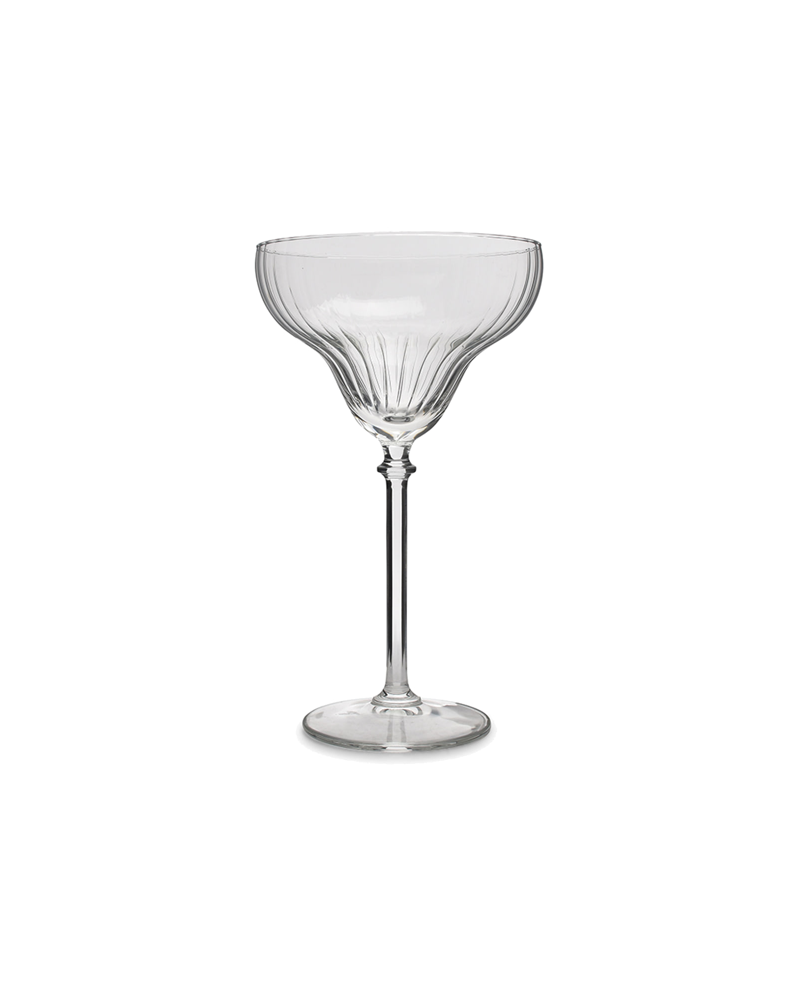 Noble Cocktailglas mit Linienrelief, 280 ml, Ansicht 1