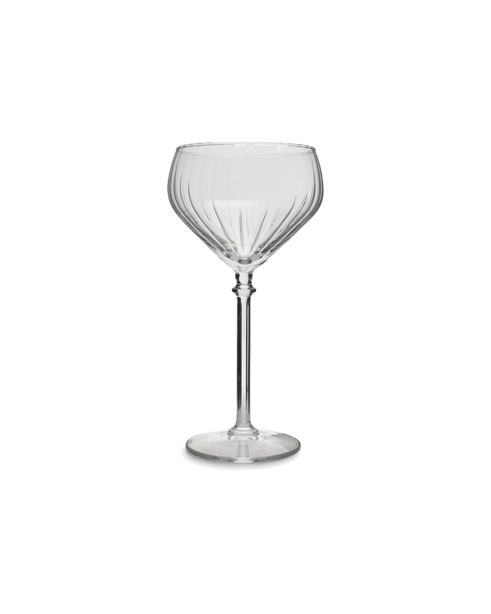 Noble Cocktailglas mit Linienrelief, 290 ml, Ansicht 1
