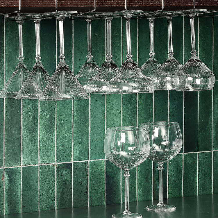 Noble Cocktailglas mit Linienrelief, 620 ml, Ansicht 2