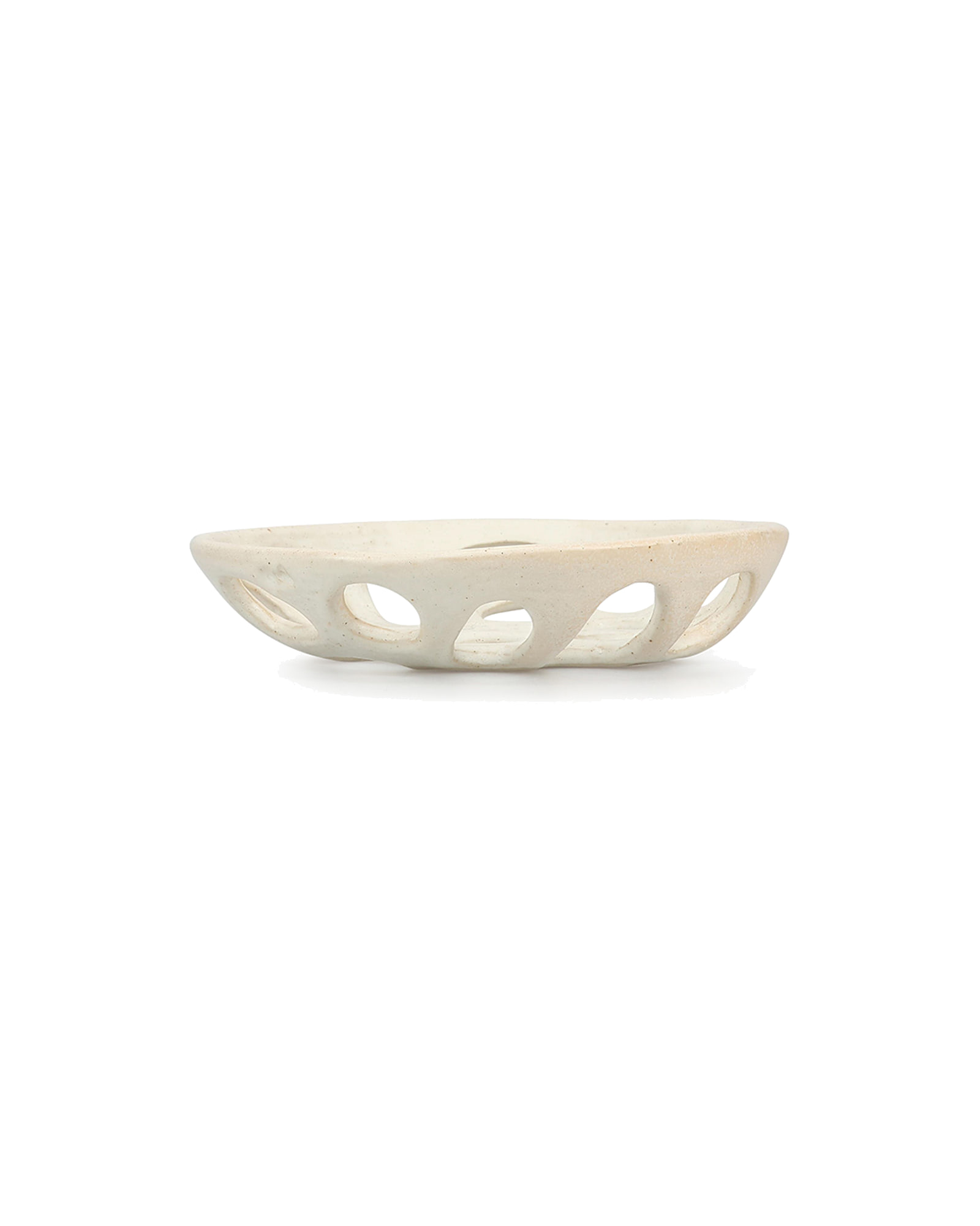 Nomad Dekoschale aus Steinzeug, Beige, Ø 20,5 cm, H 4 cm, Ansicht 3