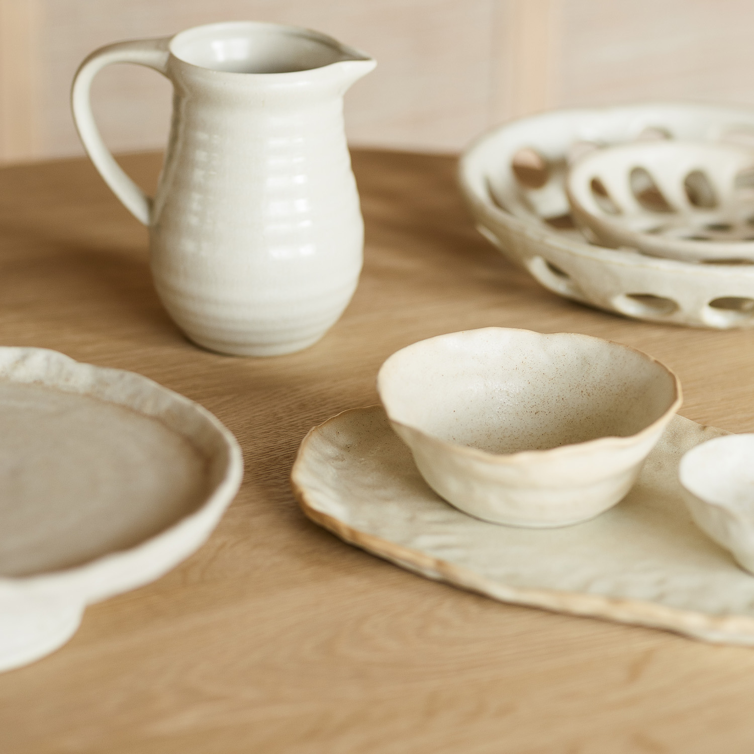Nomad Schale aus Steinzeug, Beige, Ø 16 cm, H 6,5 cm, Ansicht 5