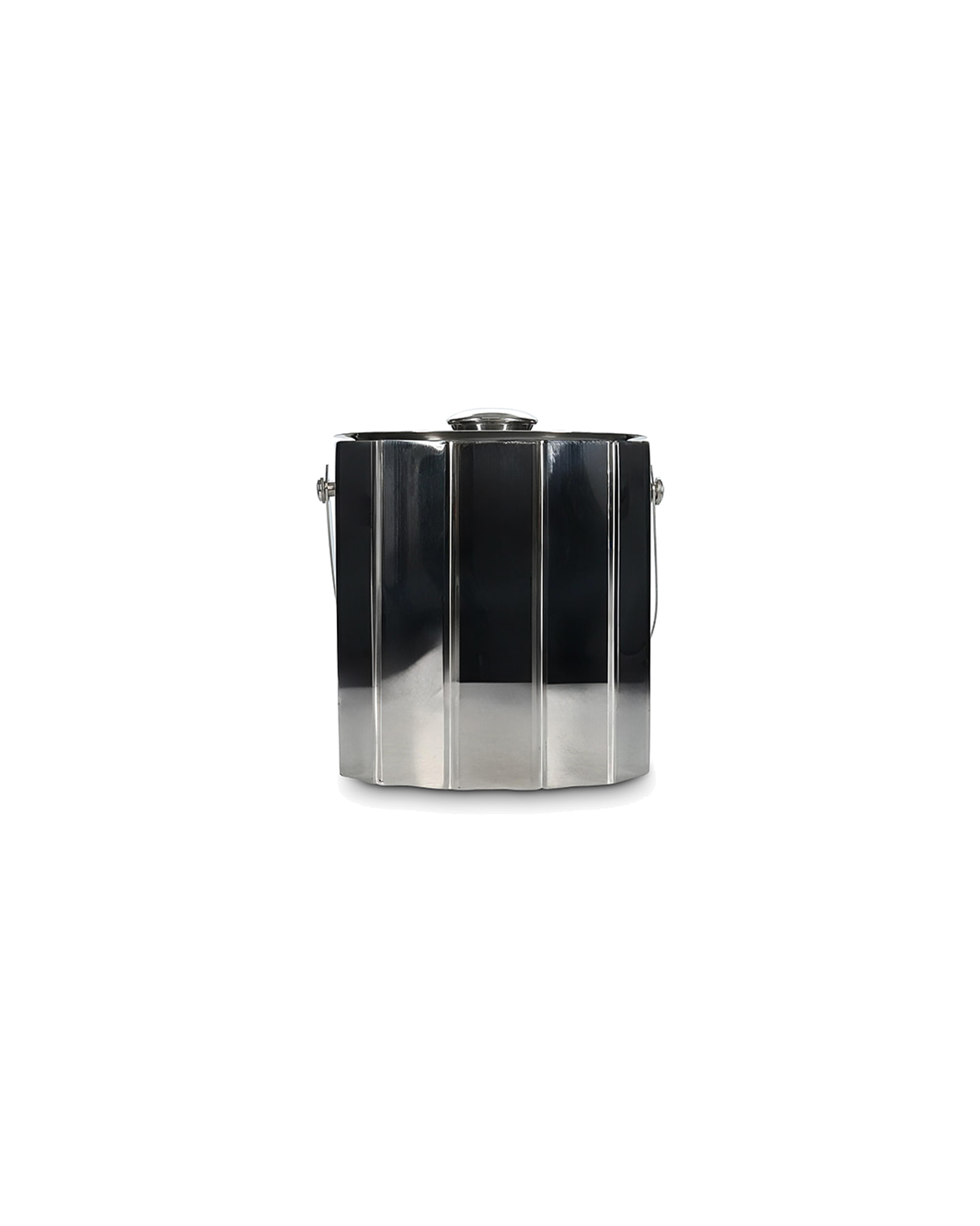 Nox Eiswürfelbehälter aus Edelstahl, doppelwandig Silber, H 17,5 cm, Ansicht 3