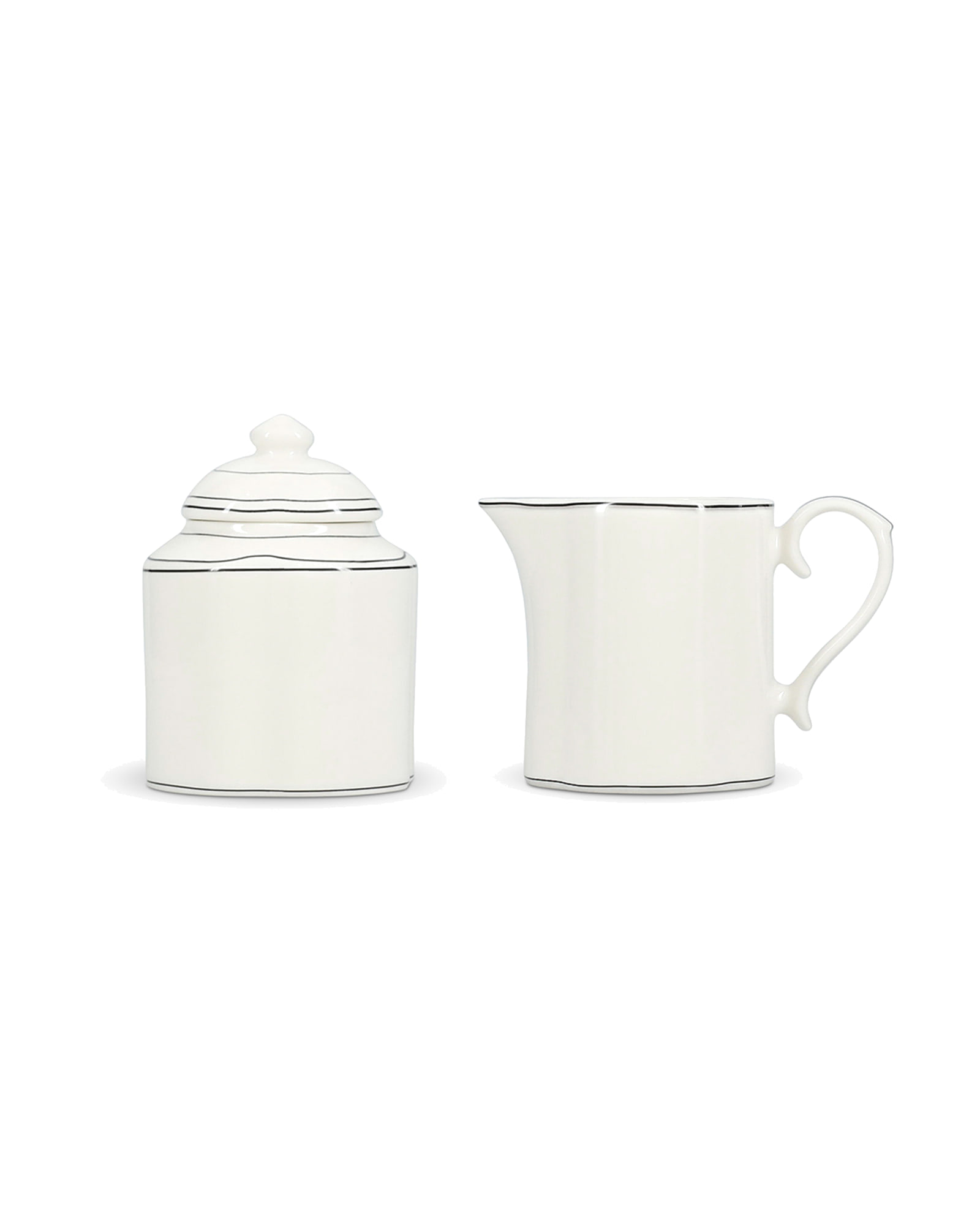 Odette Milchkännchen mit Zuckerdose aus New Bone China, 290 ml, Ansicht 1