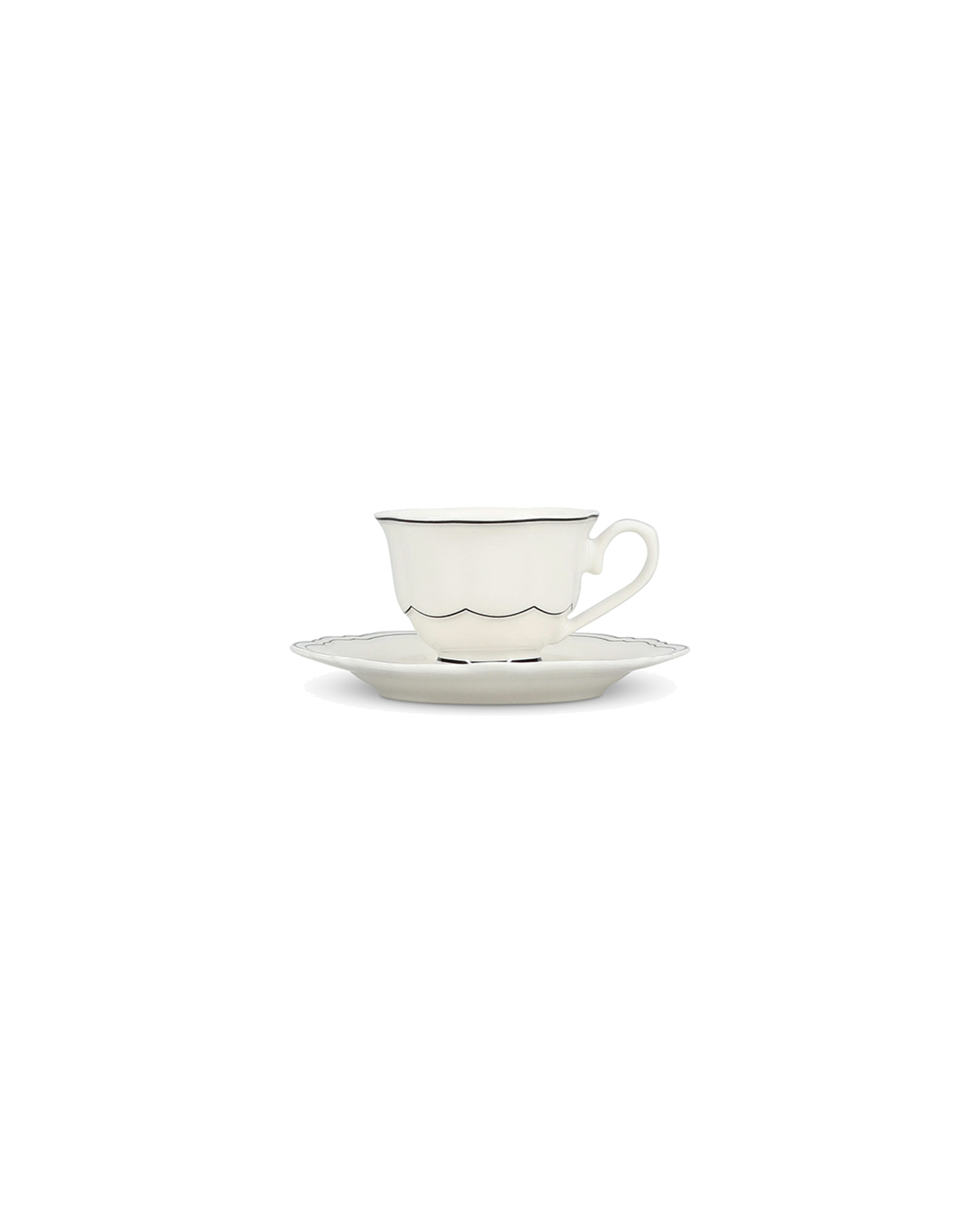 Odette Mokkatasse mit Untertasse aus New Bone China, 80 ml, Ansicht 1