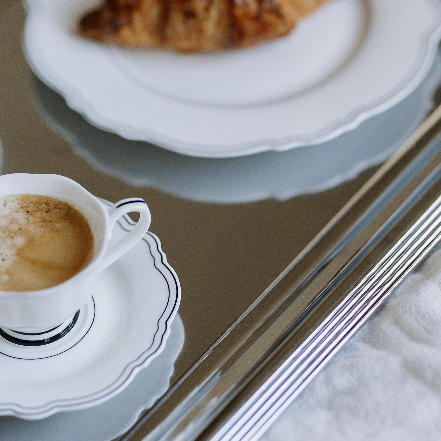 Odette Mokkatasse mit Untertasse aus New Bone China, 80 ml, Ansicht 7