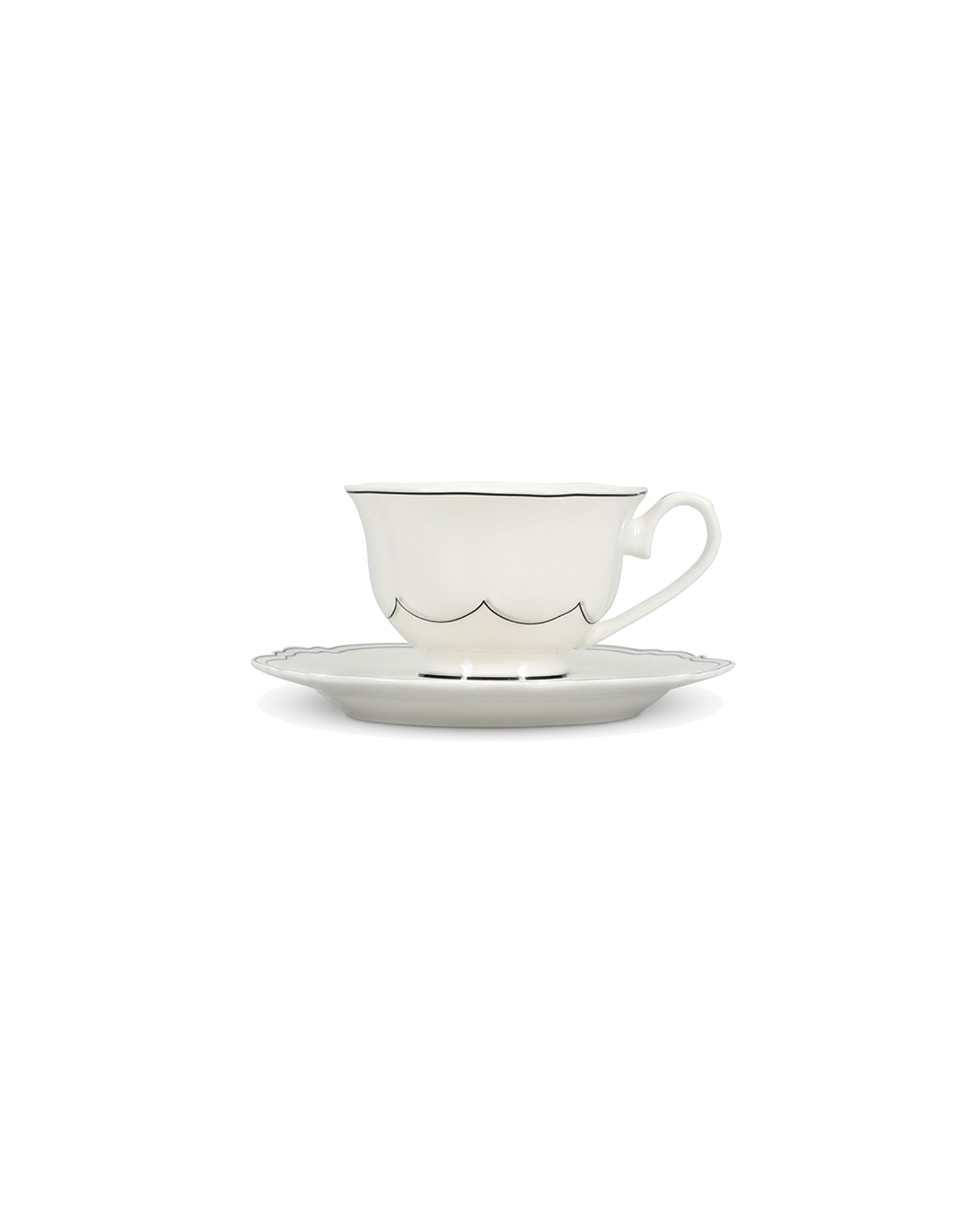 Odette Tasse mit Untertasse aus New Bone China, 190 ml, Ansicht 1