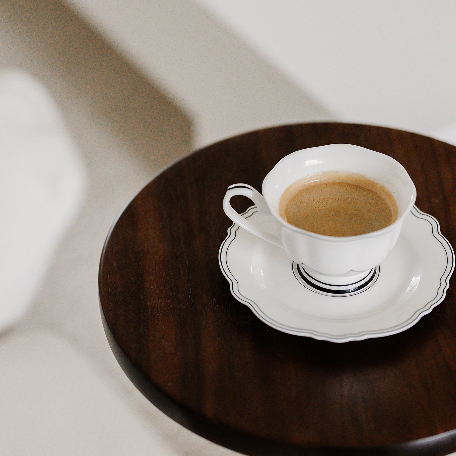 Odette Tasse mit Untertasse aus New Bone China, 190 ml, Ansicht 8