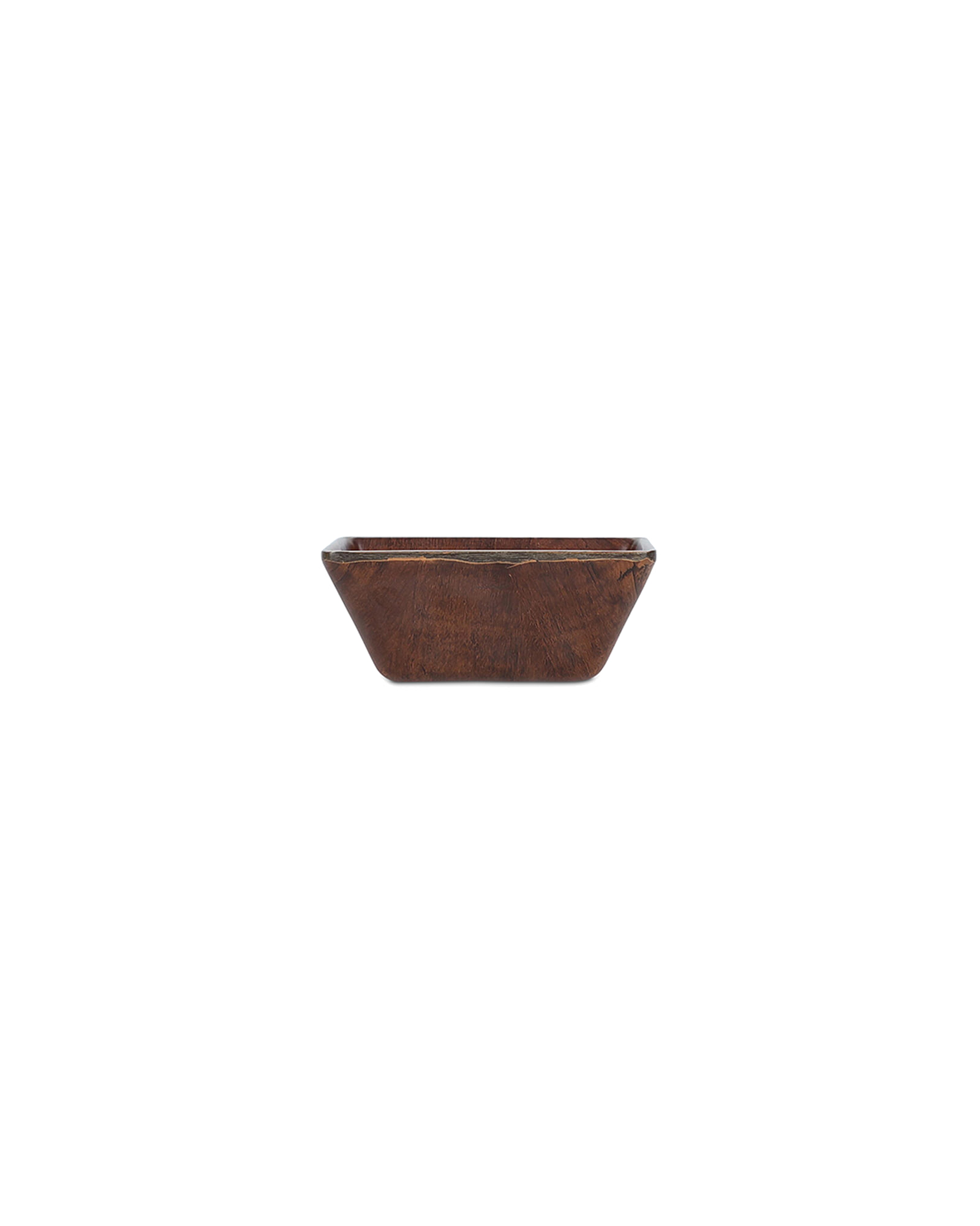Omni Schale aus Holzwerkstoff, Kastanienbraun, 11 × 11 cm, H 4,5 cm, Ansicht 2