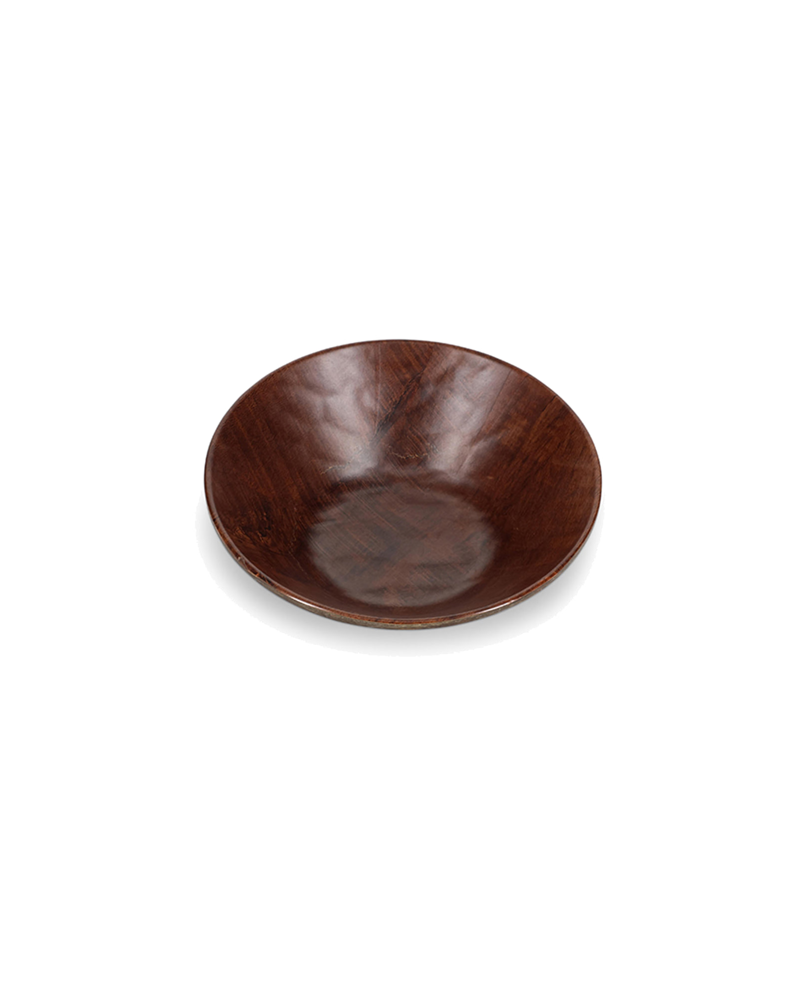 Omni Schale aus Holzwerkstoff, Kastanienbraun, Ø 19 cm, H 6 cm, Ansicht 1