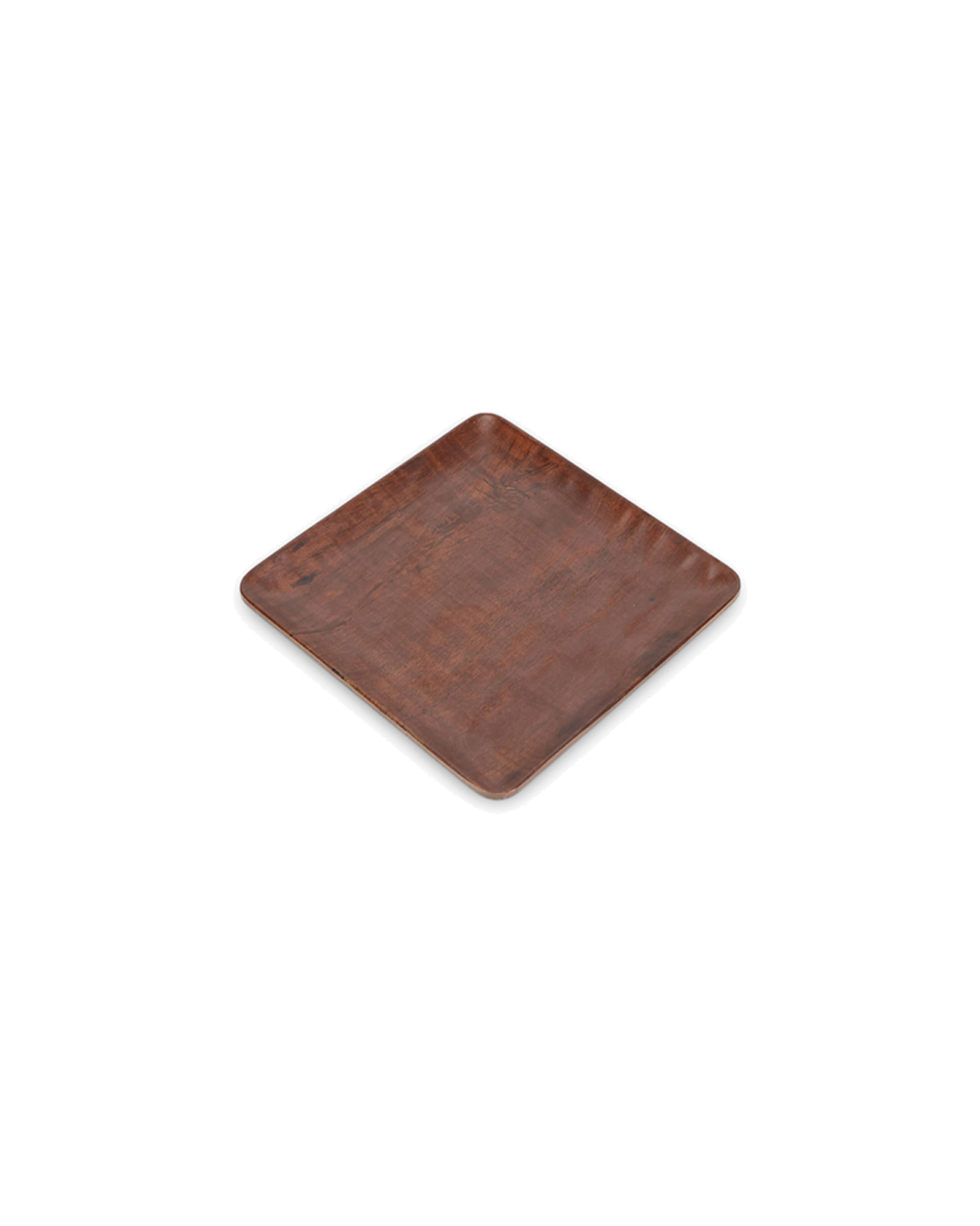 Omni Servierbrett aus Holzwerkstoff, Kastanienbraun, 18 × 18 cm, Ansicht 1