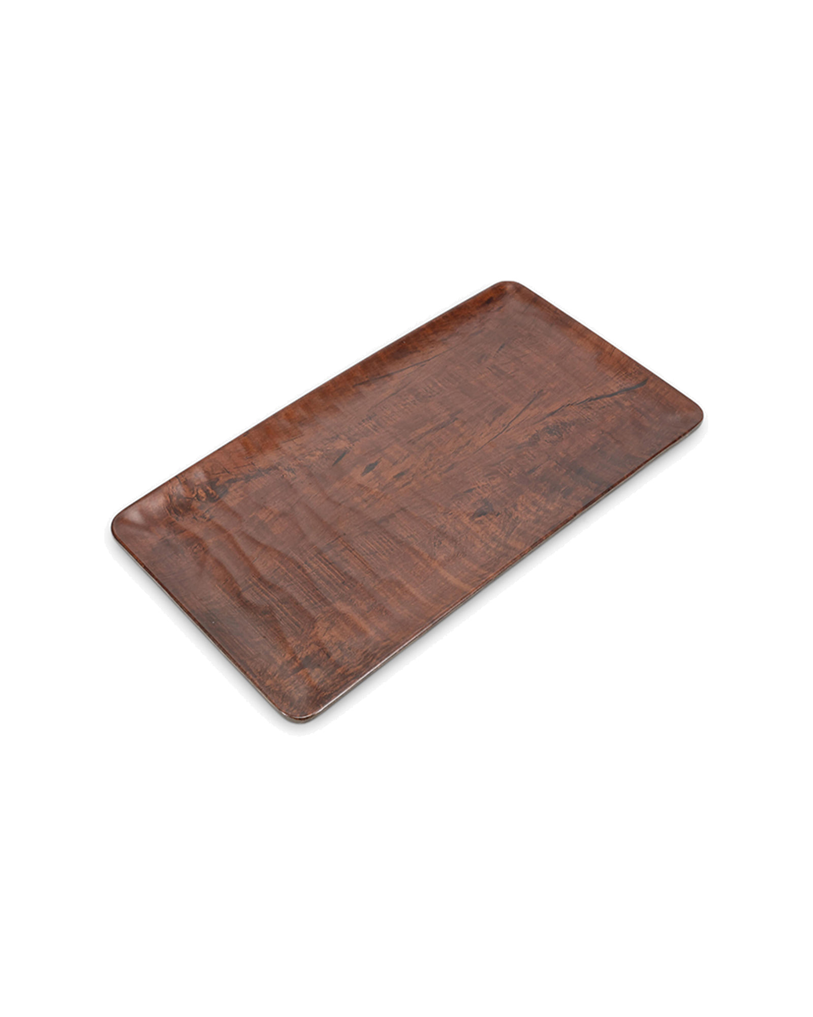 Omni Servierbrett aus Holzwerkstoff, Kastanienbraun, 32,5 × 17,5 cm, Ansicht 1