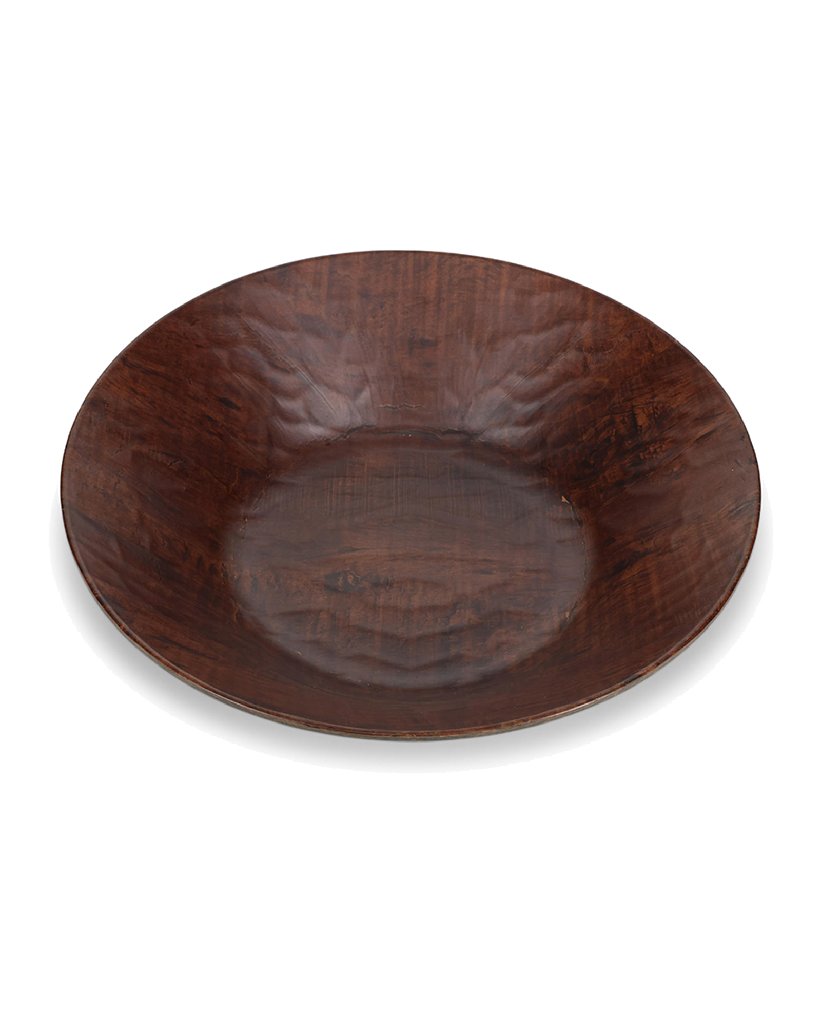 Omni Servierschale aus Holzwerkstoff, Kastanienbraun, Ø 34 cm, H 8,5 cm, Ansicht 1