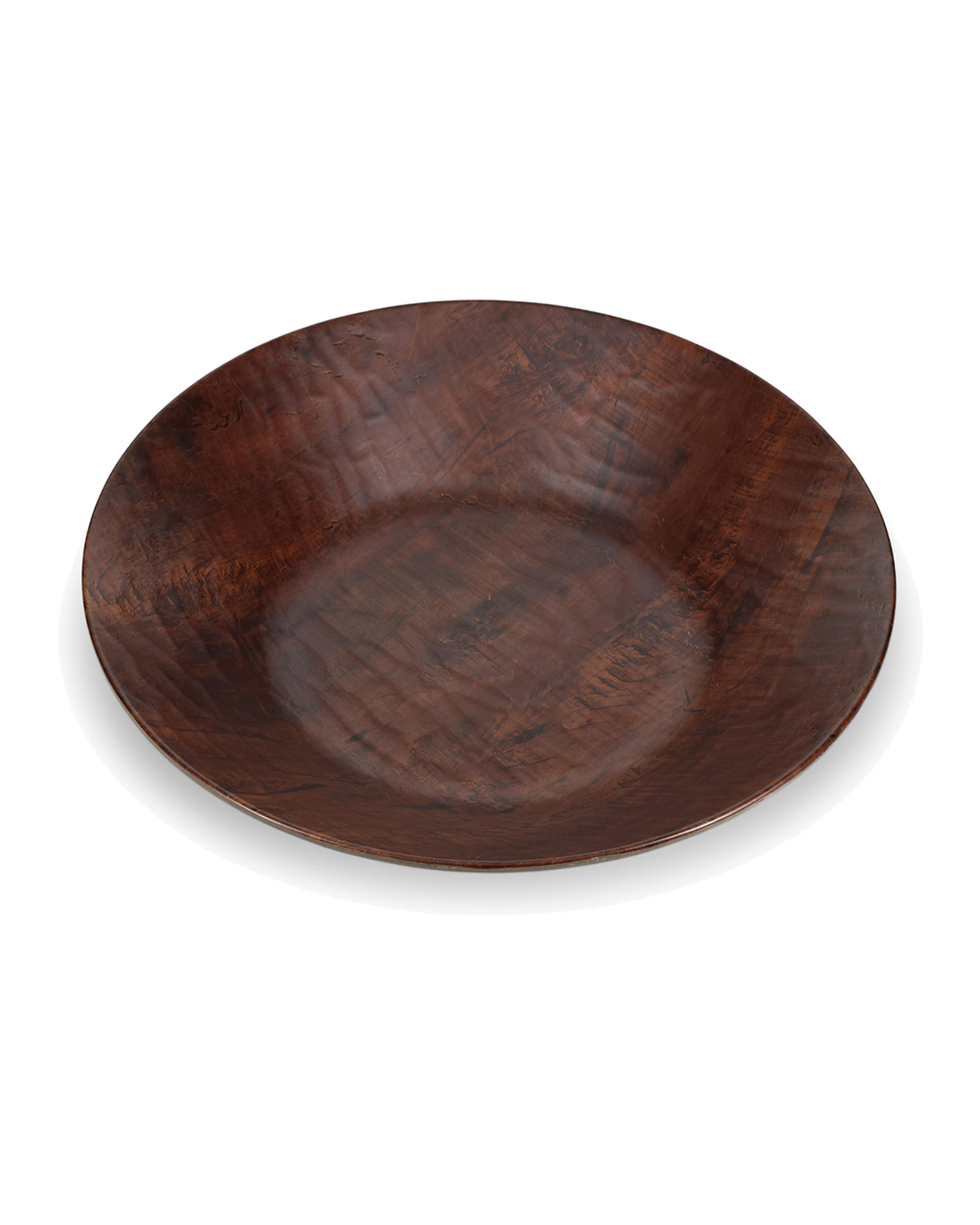 Omni Servierschale aus Holzwerkstoff, Kastanienbraun, Ø 40 cm, H 9,5 cm, Ansicht 1