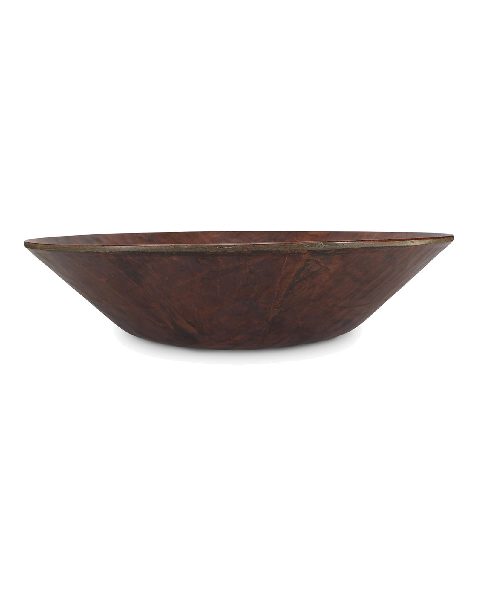 Omni Servierschale aus Holzwerkstoff, Kastanienbraun, Ø 40 cm, H 9,5 cm, Ansicht 2