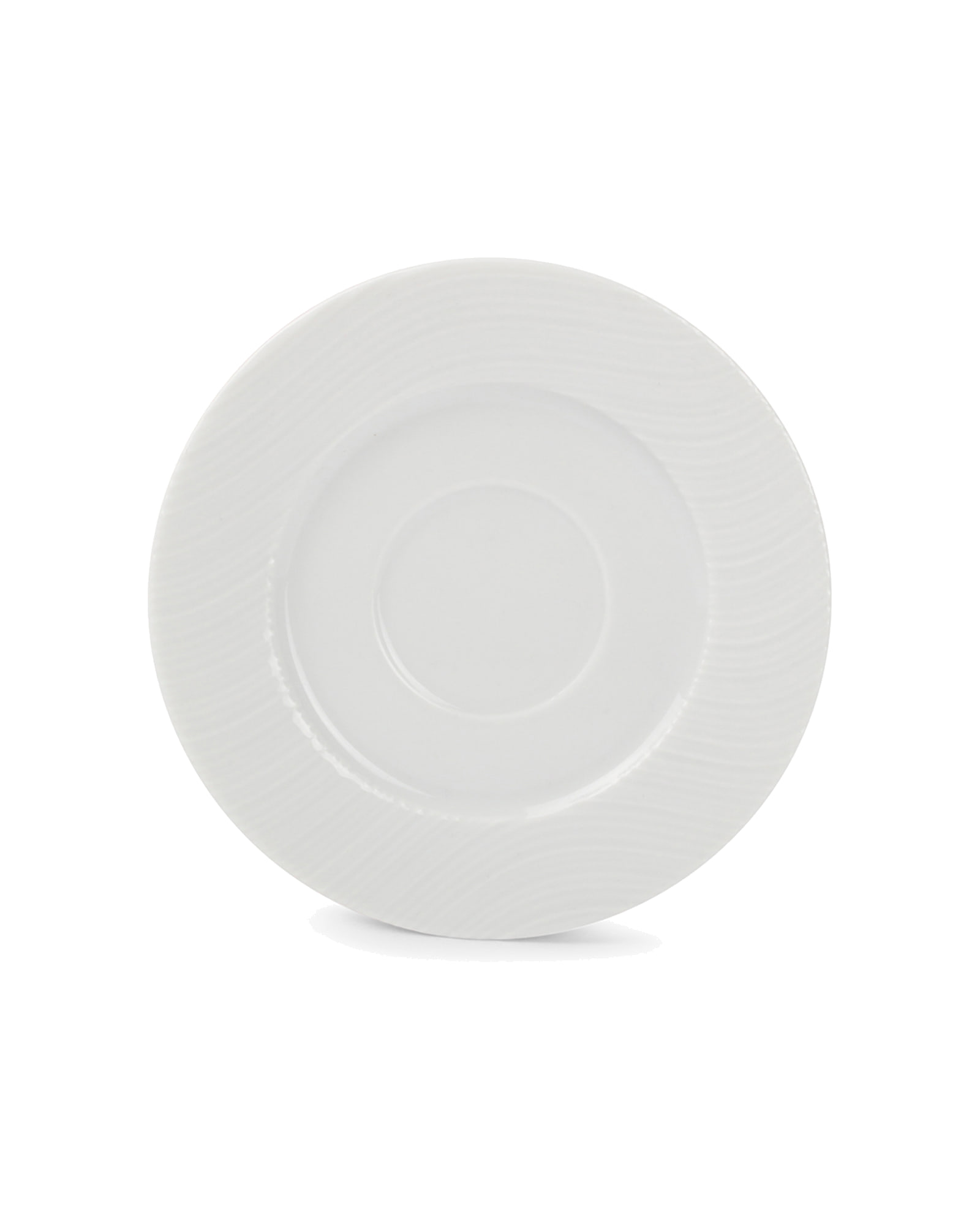 Onda Mokka-Untertasse aus Porzellan, Weiß, Ø 13,5 cm, Ansicht 1