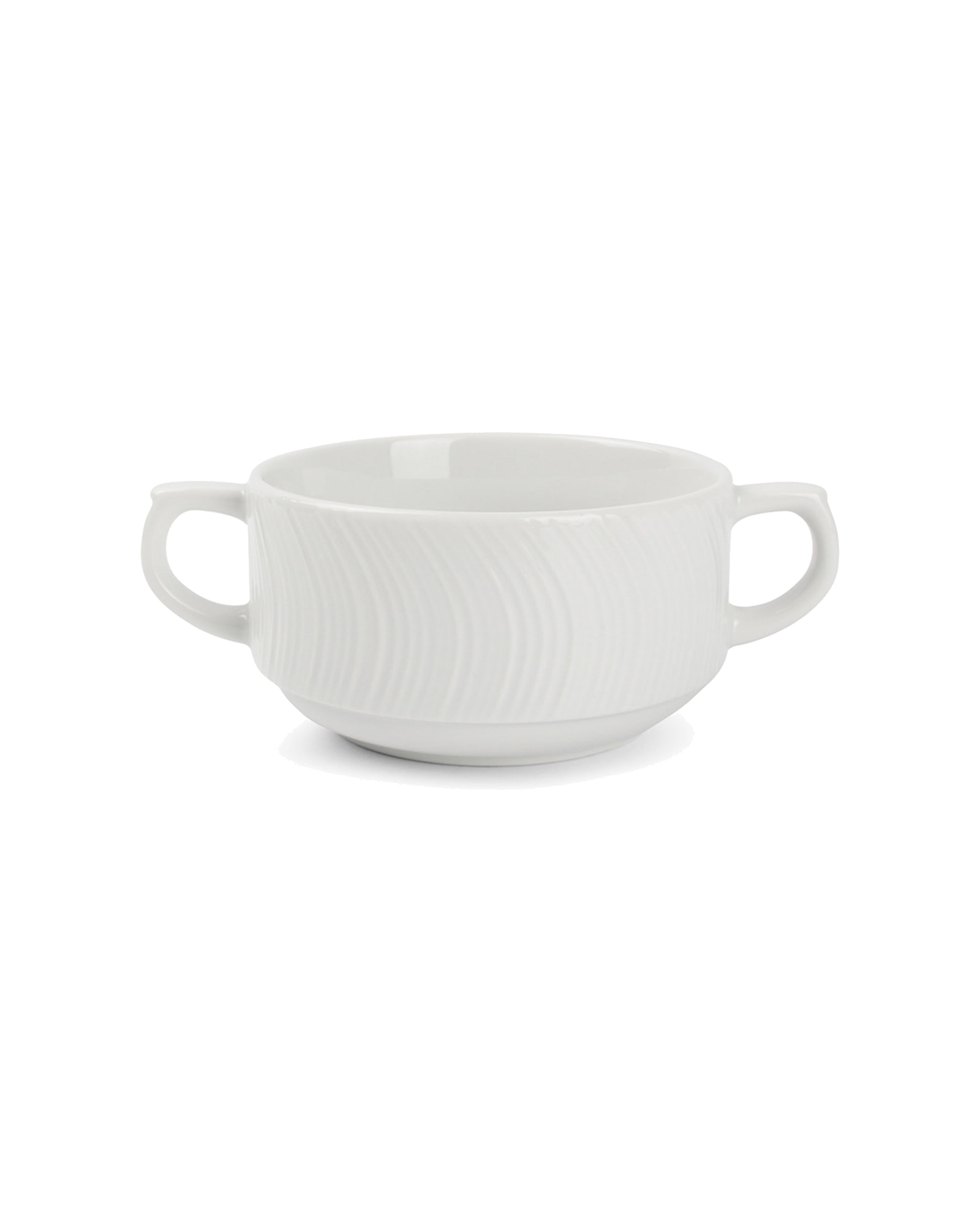 Onda Suppenschale aus Porzellan, Weiß, Ø 10 cm, H 5,5 cm, Ansicht 1
