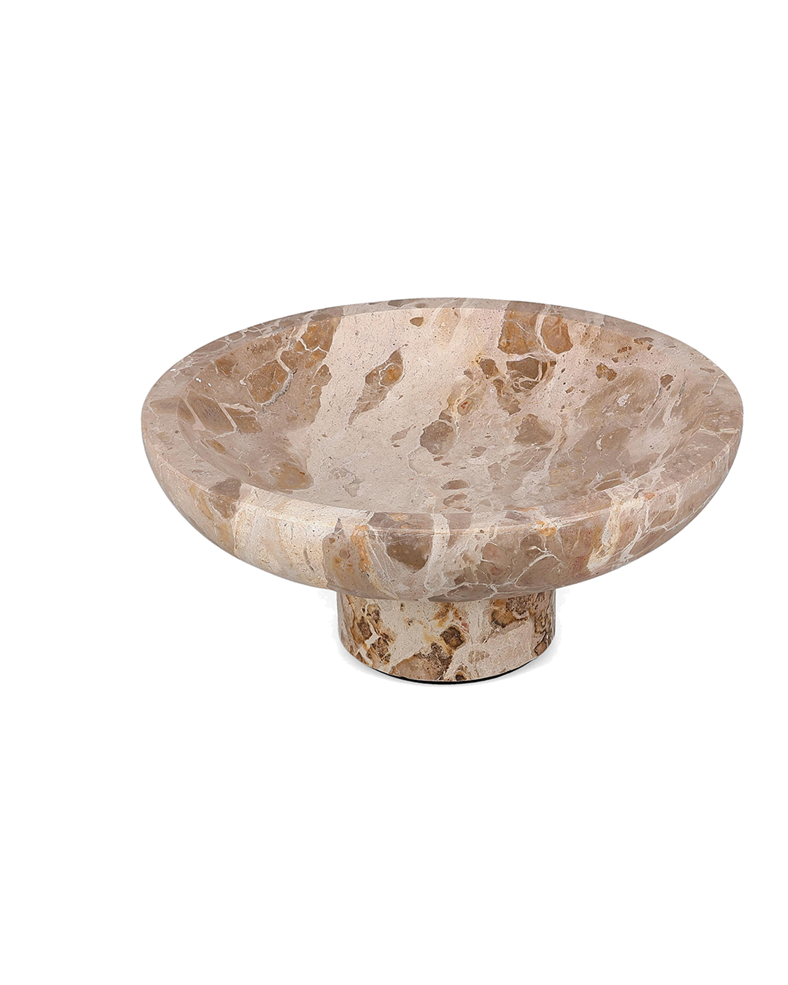 Opus Dekoschale aus Marmor, Marmor Beige, Ø 25,5 cm, H 10,5 cm, Ansicht 2