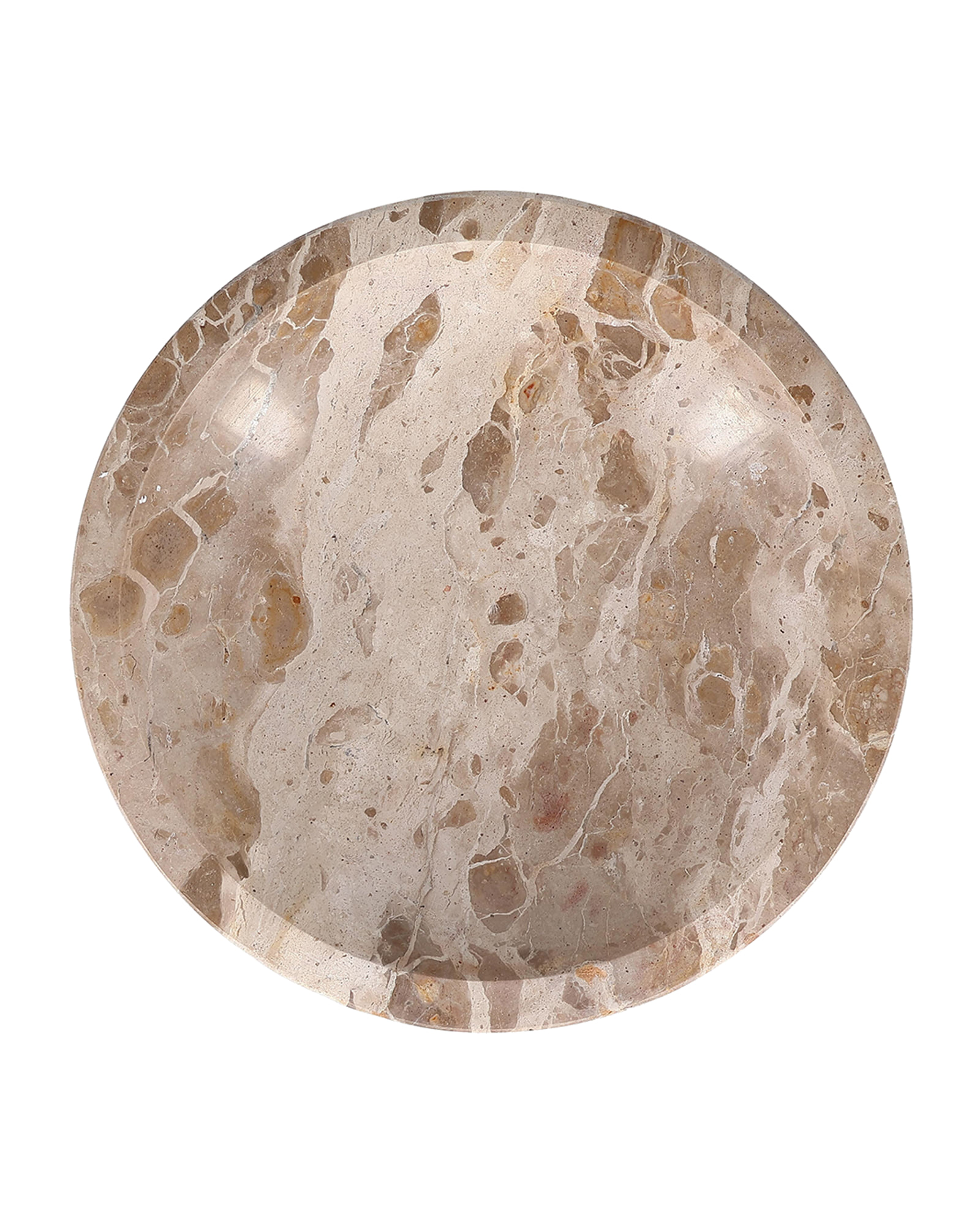 Opus Dekoschale aus Marmor, Marmor Beige, Ø 25,5 cm, H 10,5 cm, Ansicht 3