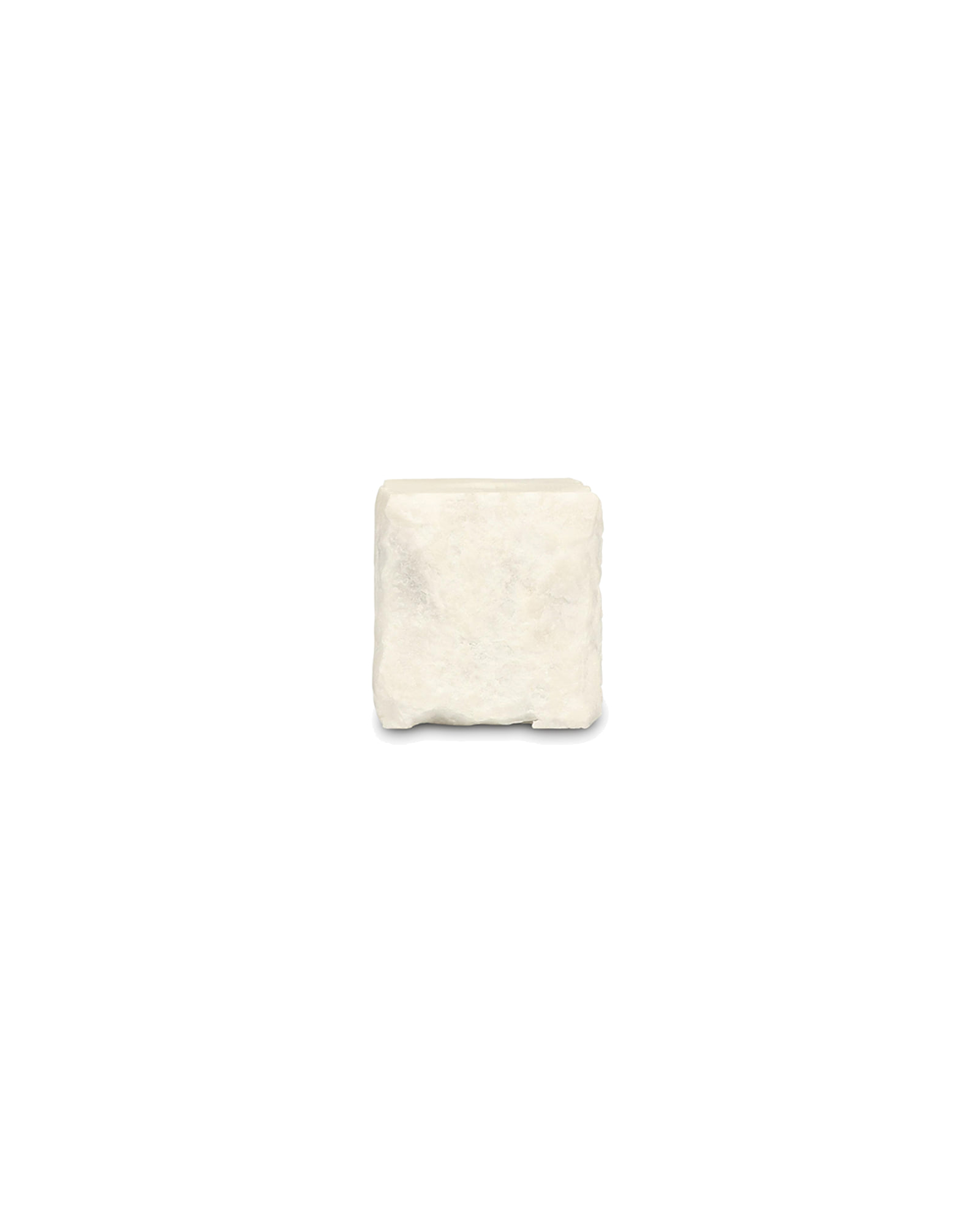 Opus Kerzenhalter aus Marmor, Marmor Weiß, 8 × 8 cm, H 8 cm, Ansicht 1