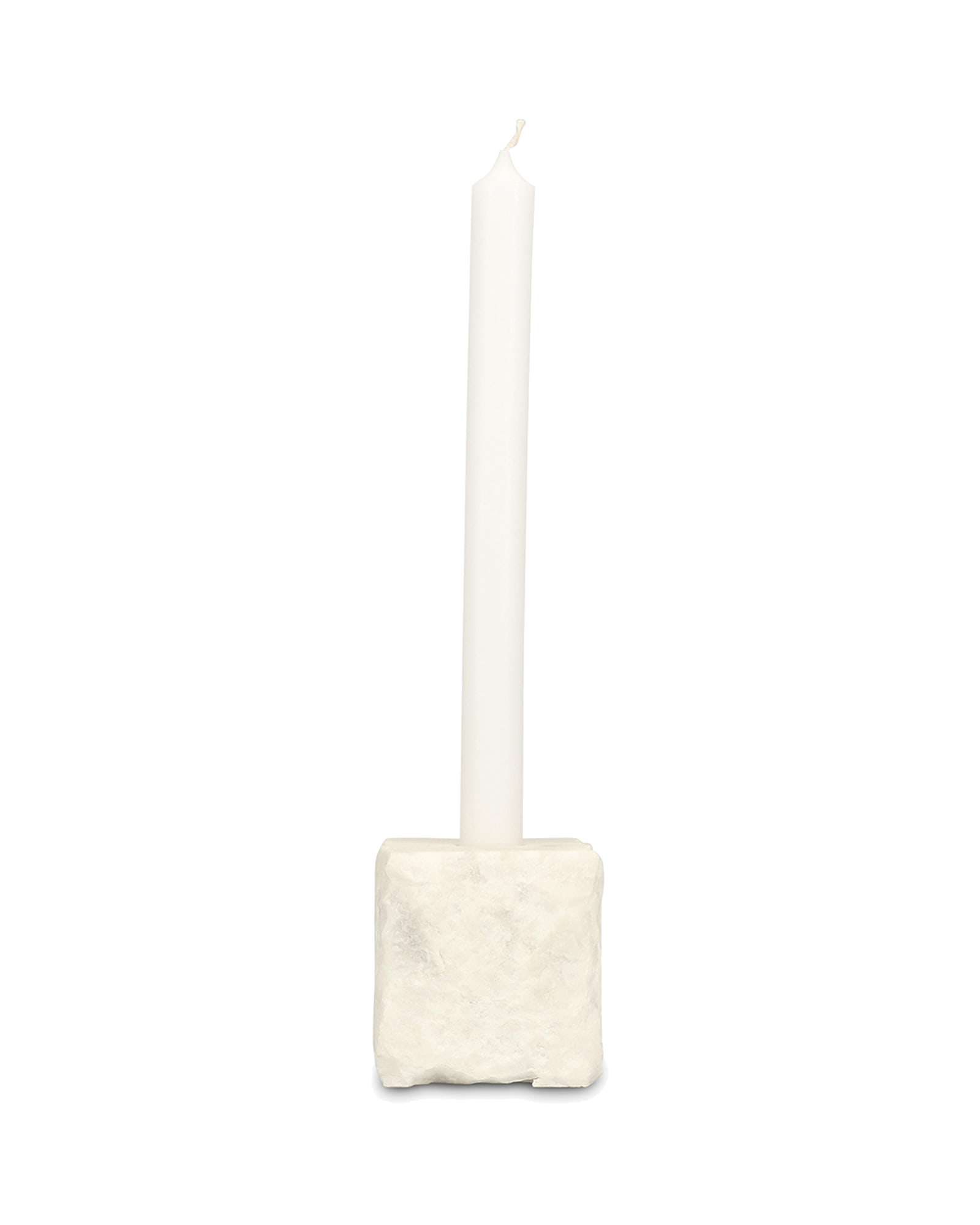 Opus Kerzenhalter aus Marmor, Marmor Weiß, 8 × 8 cm, H 8 cm, Ansicht 2