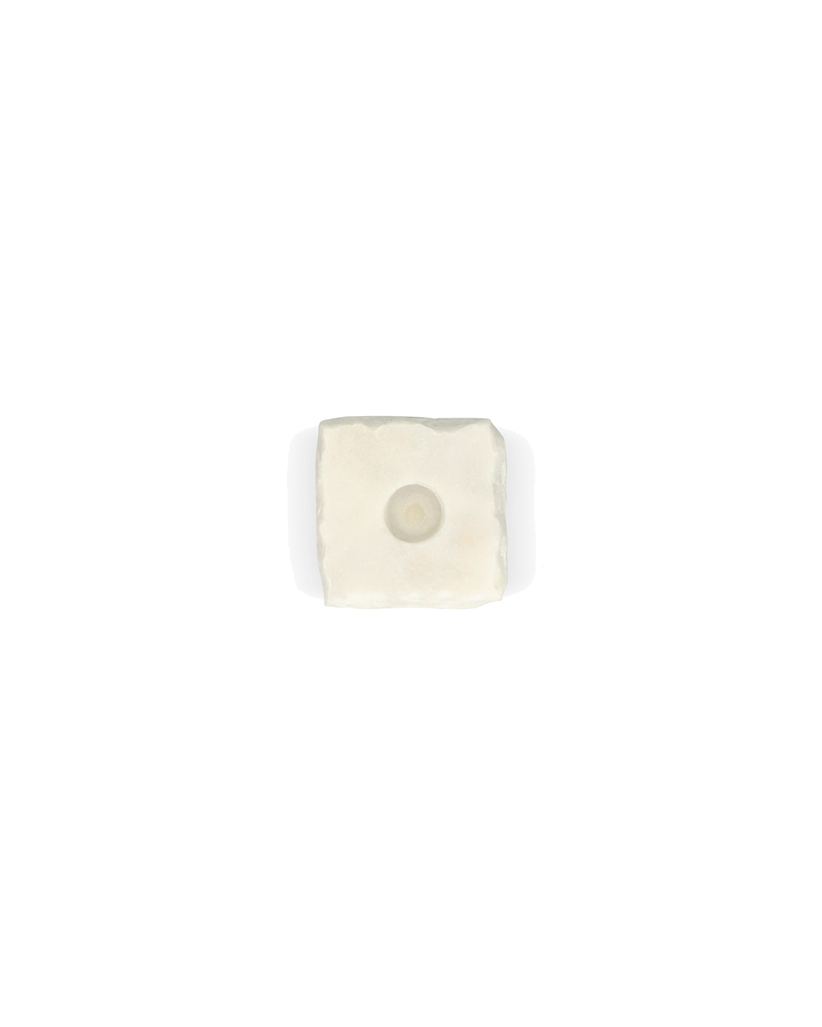 Opus Kerzenhalter aus Marmor, Marmor Weiß, 8 × 8 cm, H 8 cm, Ansicht 4