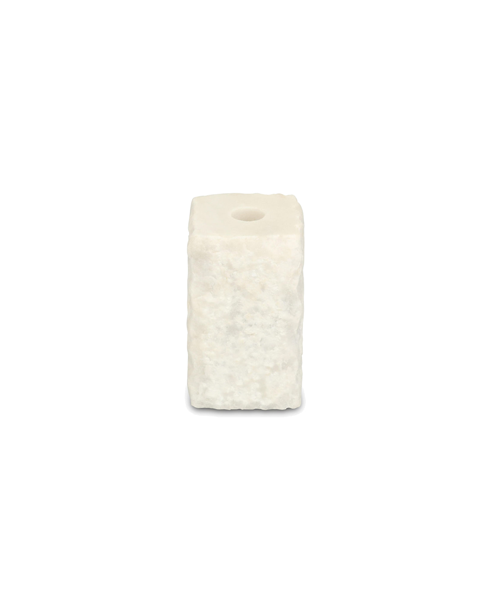 Opus Kerzenhalter aus Marmor, Marmor Weiß, 8 × 8 cm, H 13,5 cm, Ansicht 3
