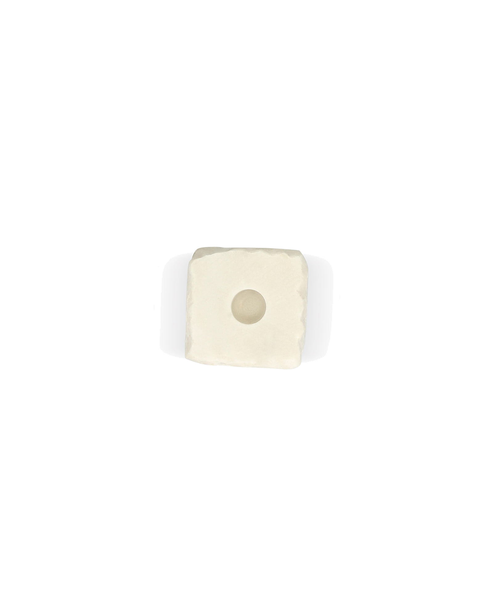 Opus Kerzenhalter aus Marmor, Marmor Weiß, 8 × 8 cm, H 13,5 cm, Ansicht 4
