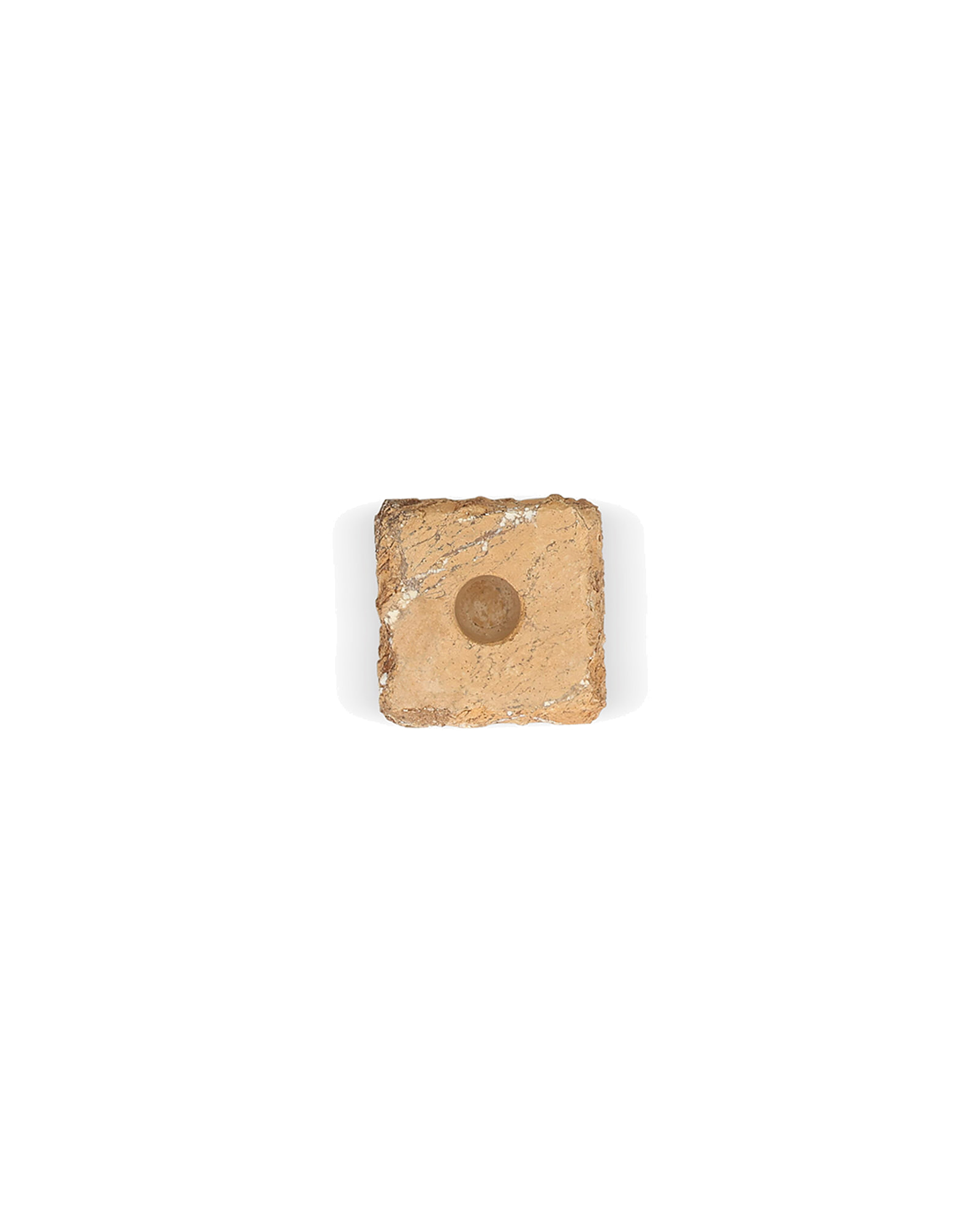 Opus Kerzenhalter aus Marmor, Marmor Braun, 8 × 8 cm, H 8 cm, Ansicht 4
