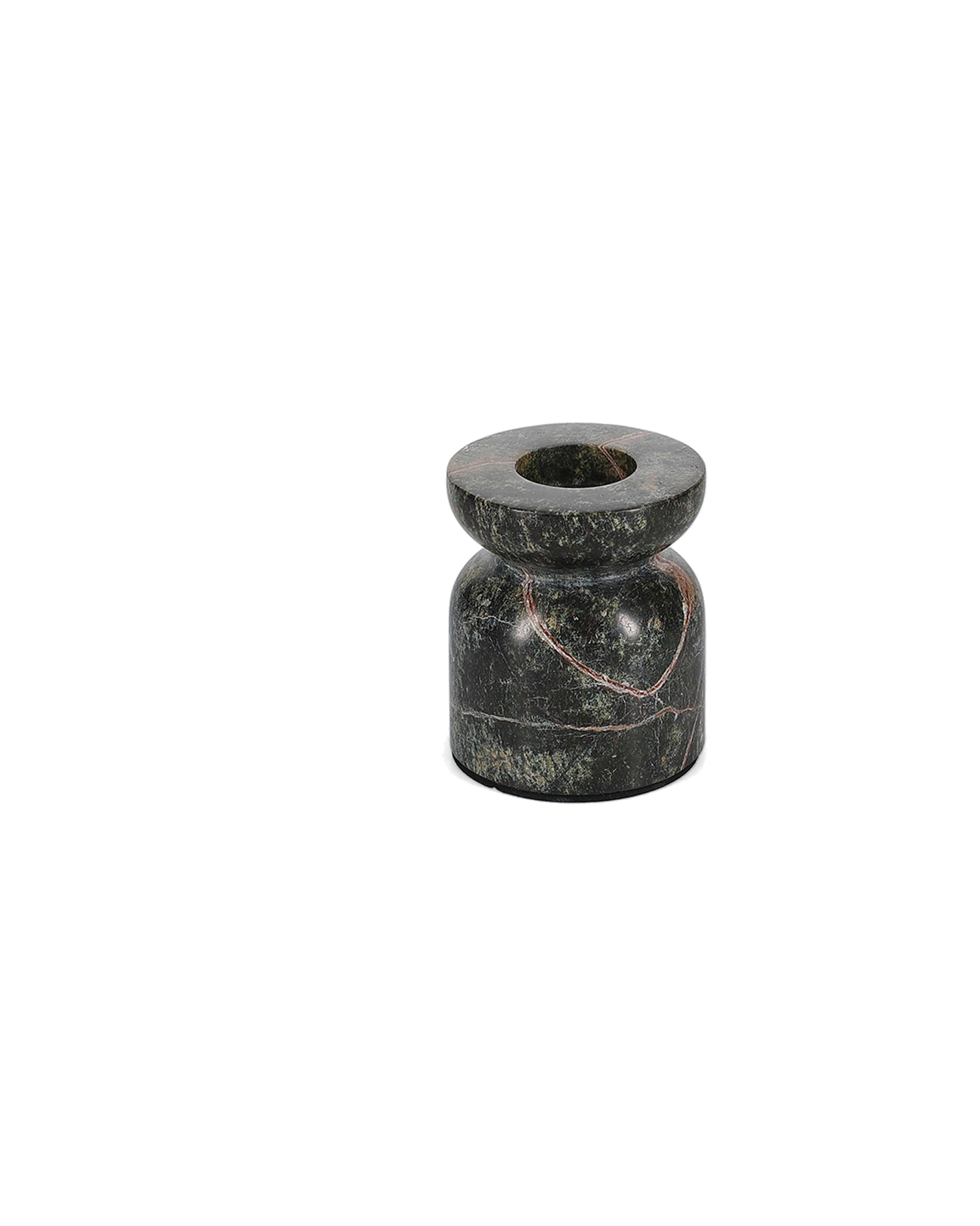 Opus Kerzenhalter aus Marmor, Marmor Grün, Ø 9 cm, H 10,5 cm, Ansicht 1