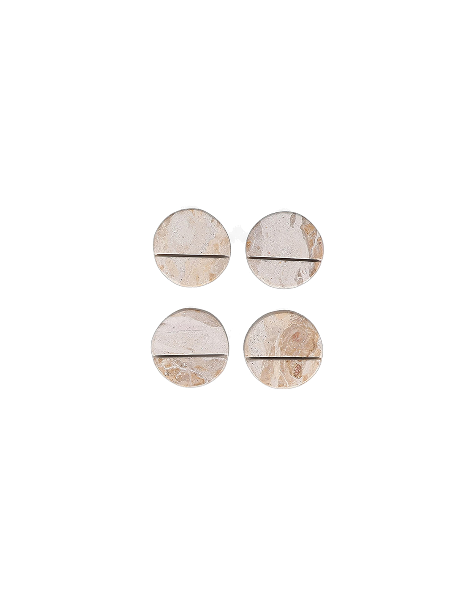 Opus Tischkartenhalter aus Marmor, Marmor Beige, Ø 5 cm, Ansicht 1