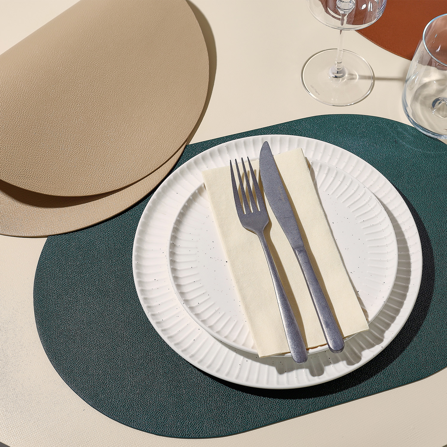 Ora Gloss Teller aus New Bone China, Ø 26,5 cm, Ansicht 3