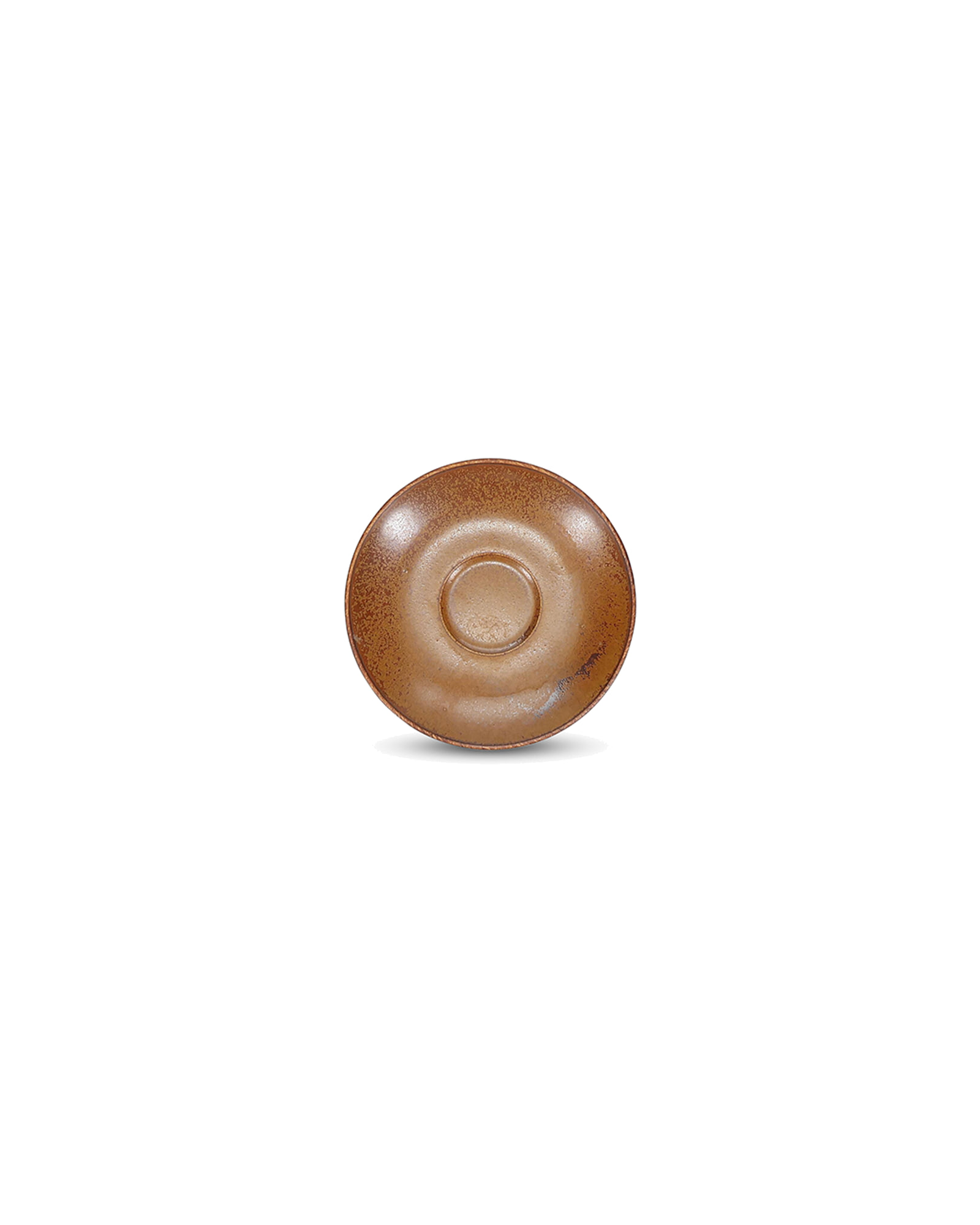 Ovio Mokka-Untertasse aus Porzellan, Dunkelbraun, Ø 12 cm, Ansicht 1