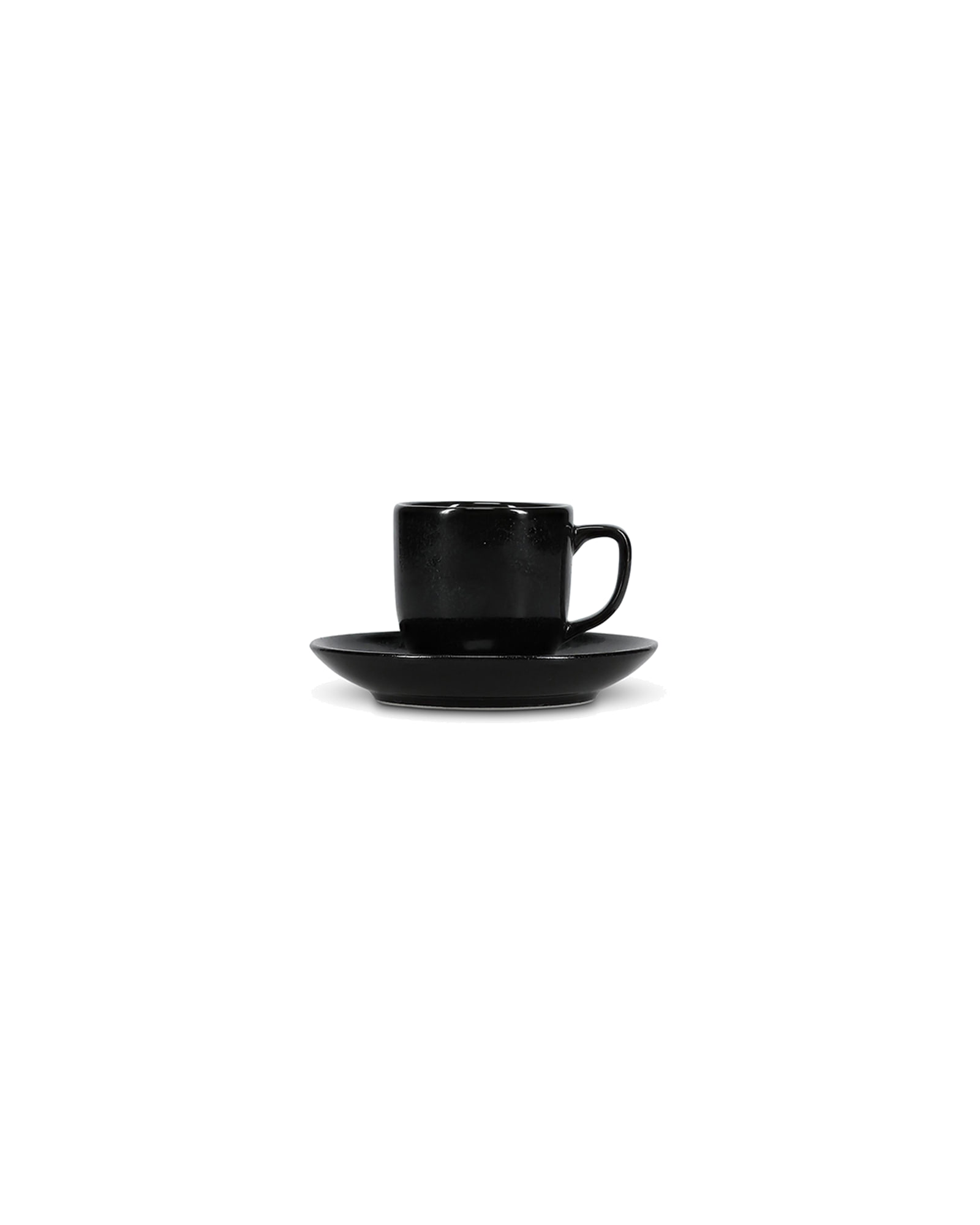Ovio Mokka-Untertasse aus Porzellan, Schwarz, Ø 12 cm, Ansicht 3