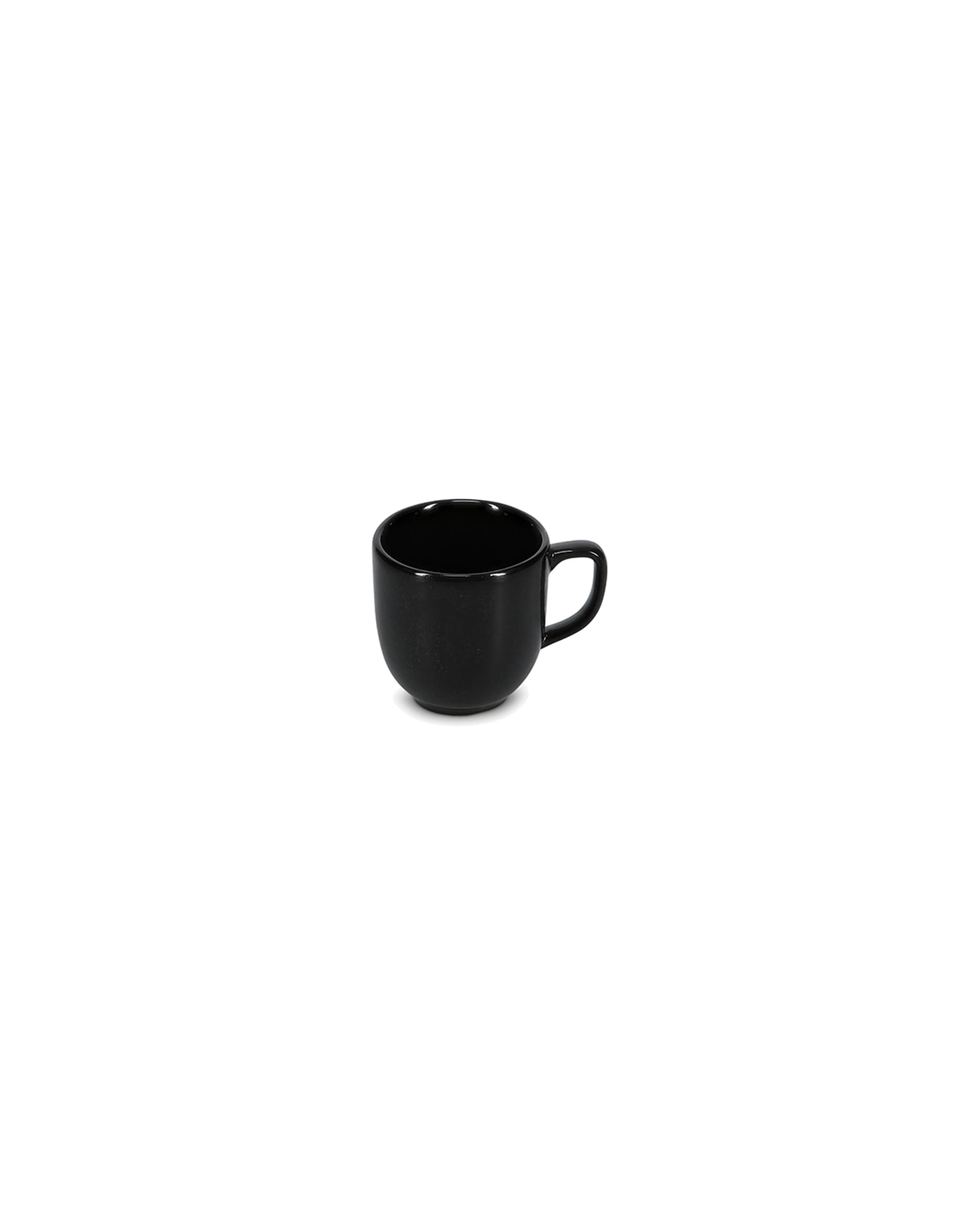Ovio Mokkatasse aus Porzellan, Schwarz, 90 ml, Ansicht 2