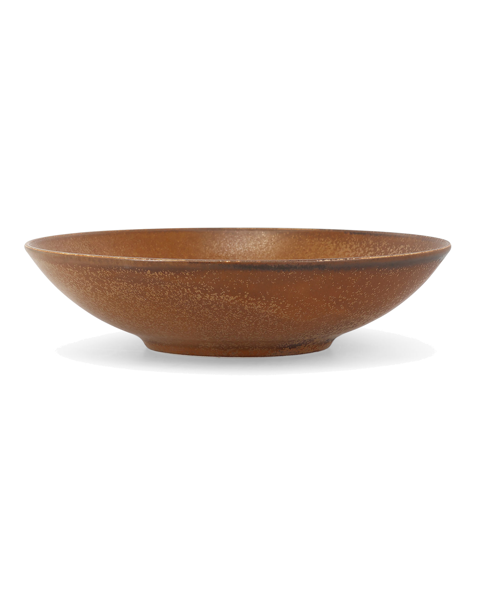 Ovio Schale aus Porzellan, Dunkelbraun, H 4,5 cm, Ansicht 1