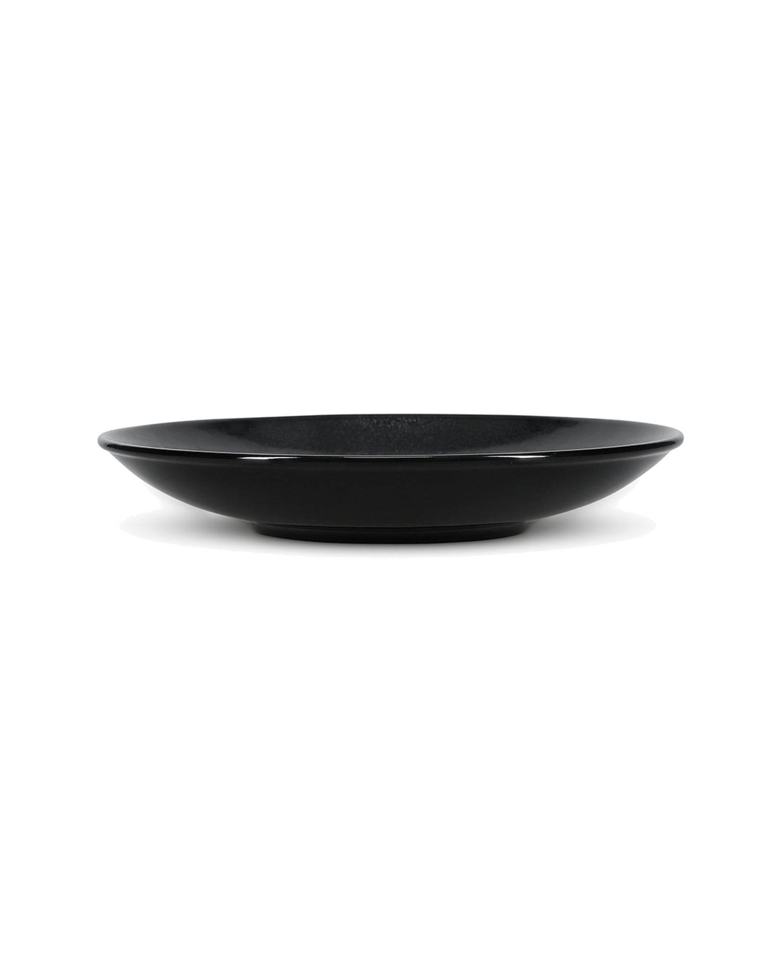Ovio Schale aus Porzellan, Schwarz, Ø 25,5 cm, H 4,5 cm, Ansicht 1