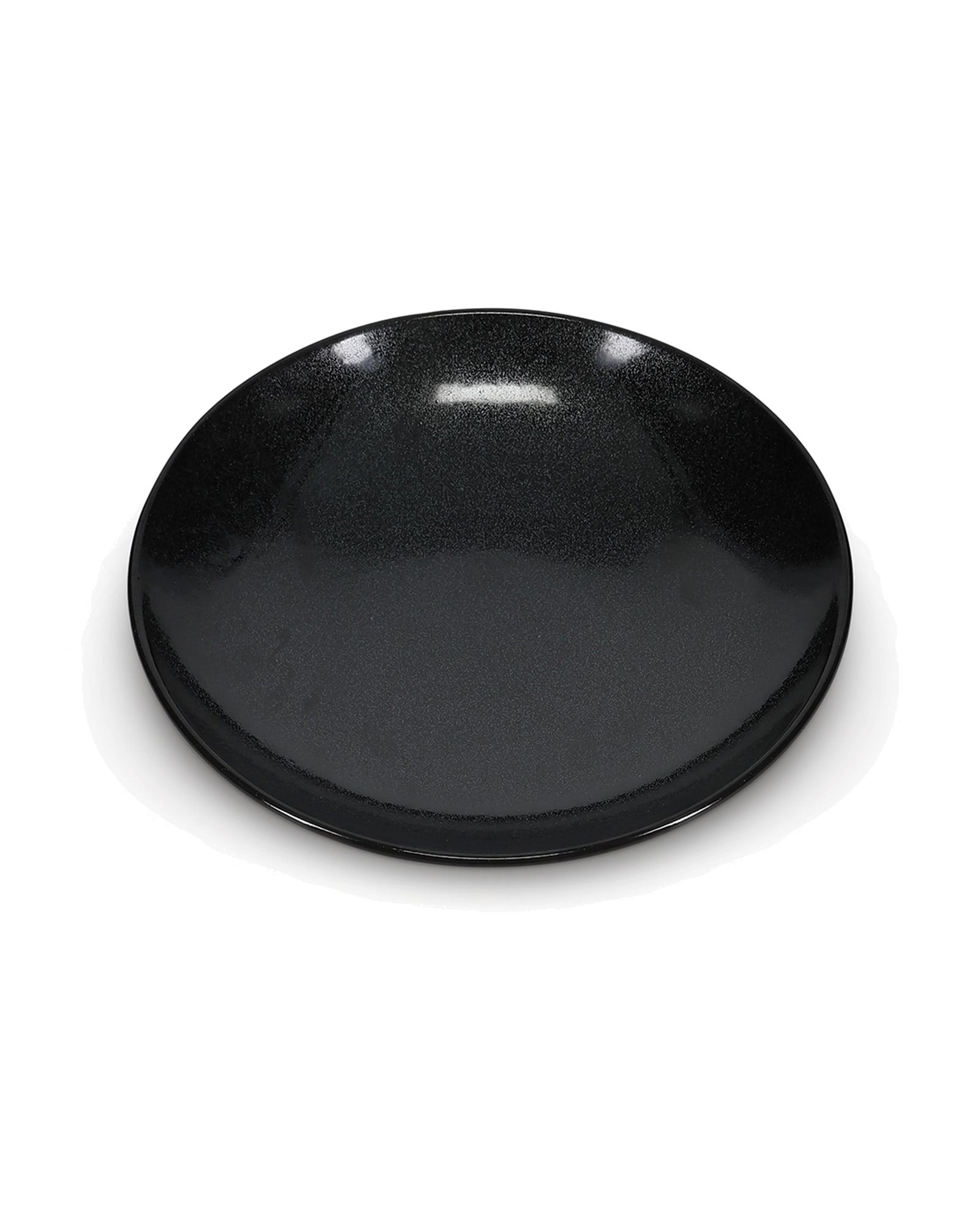 Ovio Schale aus Porzellan, Schwarz, Ø 25,5 cm, H 4,5 cm, Ansicht 3