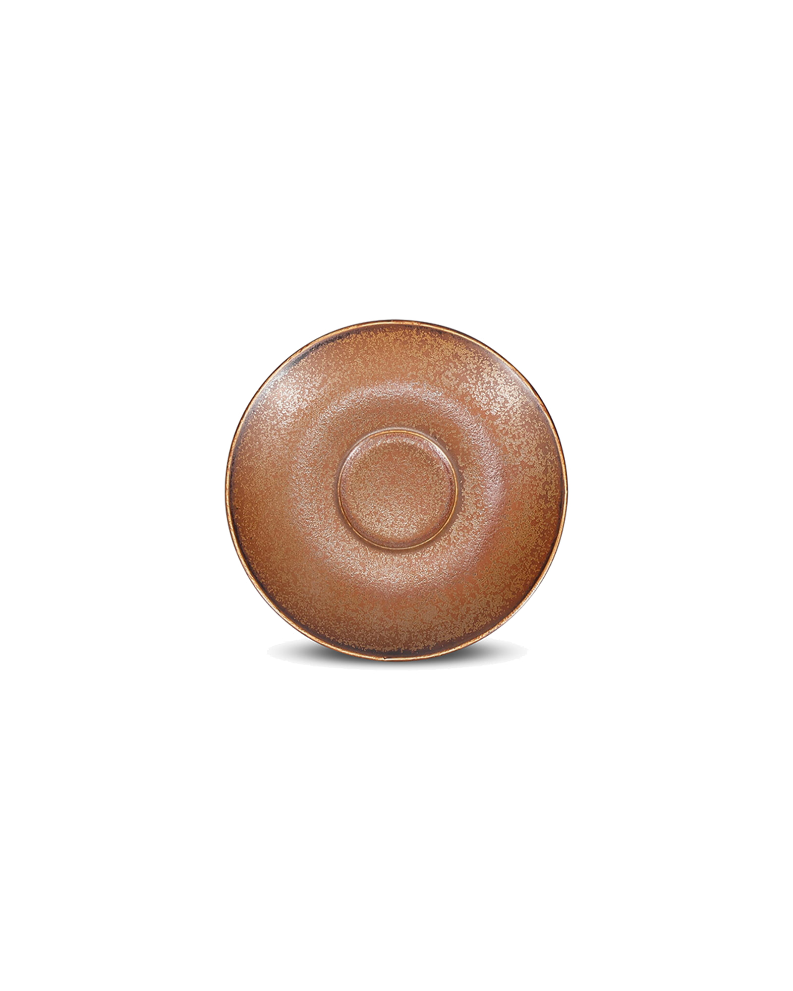 Ovio Untertasse aus Porzellan, Dunkelbraun, Ø 14 cm, Ansicht 1