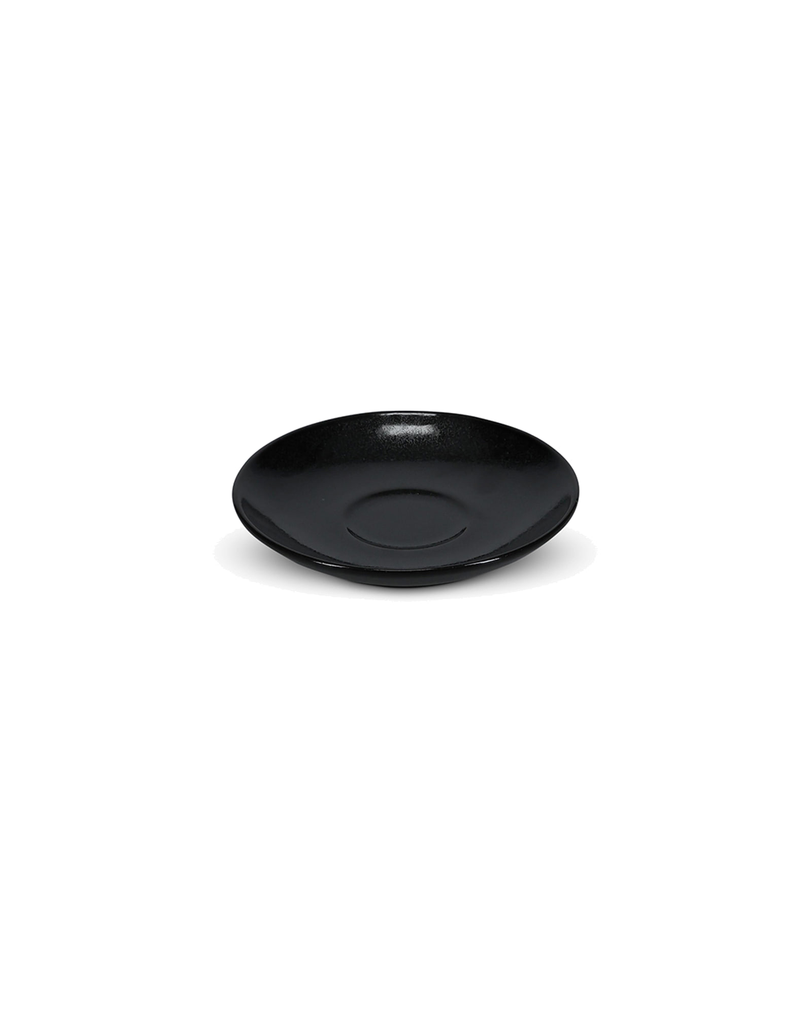 Ovio Untertasse aus Porzellan, Schwarz, Ø 14 cm, Ansicht 2