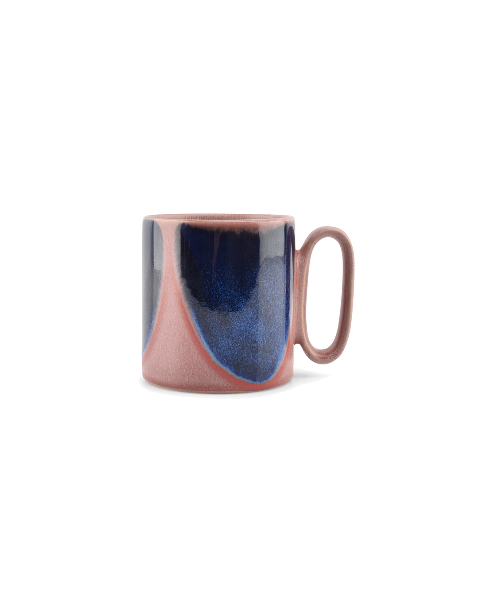 Paint Becher aus Steinzeug, Rosa/Blau, 390 ml, Ansicht 1