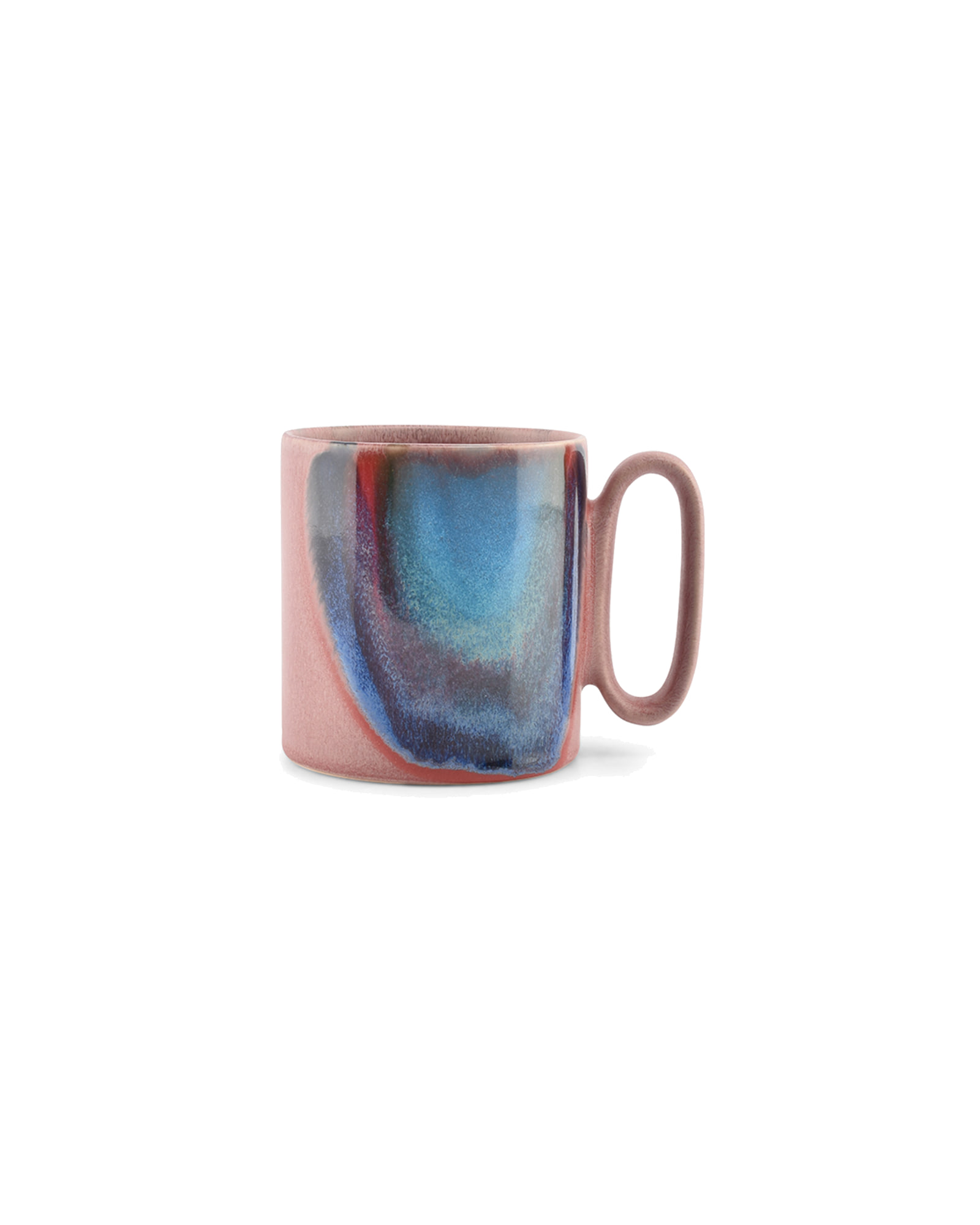 Paint Becher aus Steinzeug, Rosa/Regenbogen, 390 ml, Ansicht 1