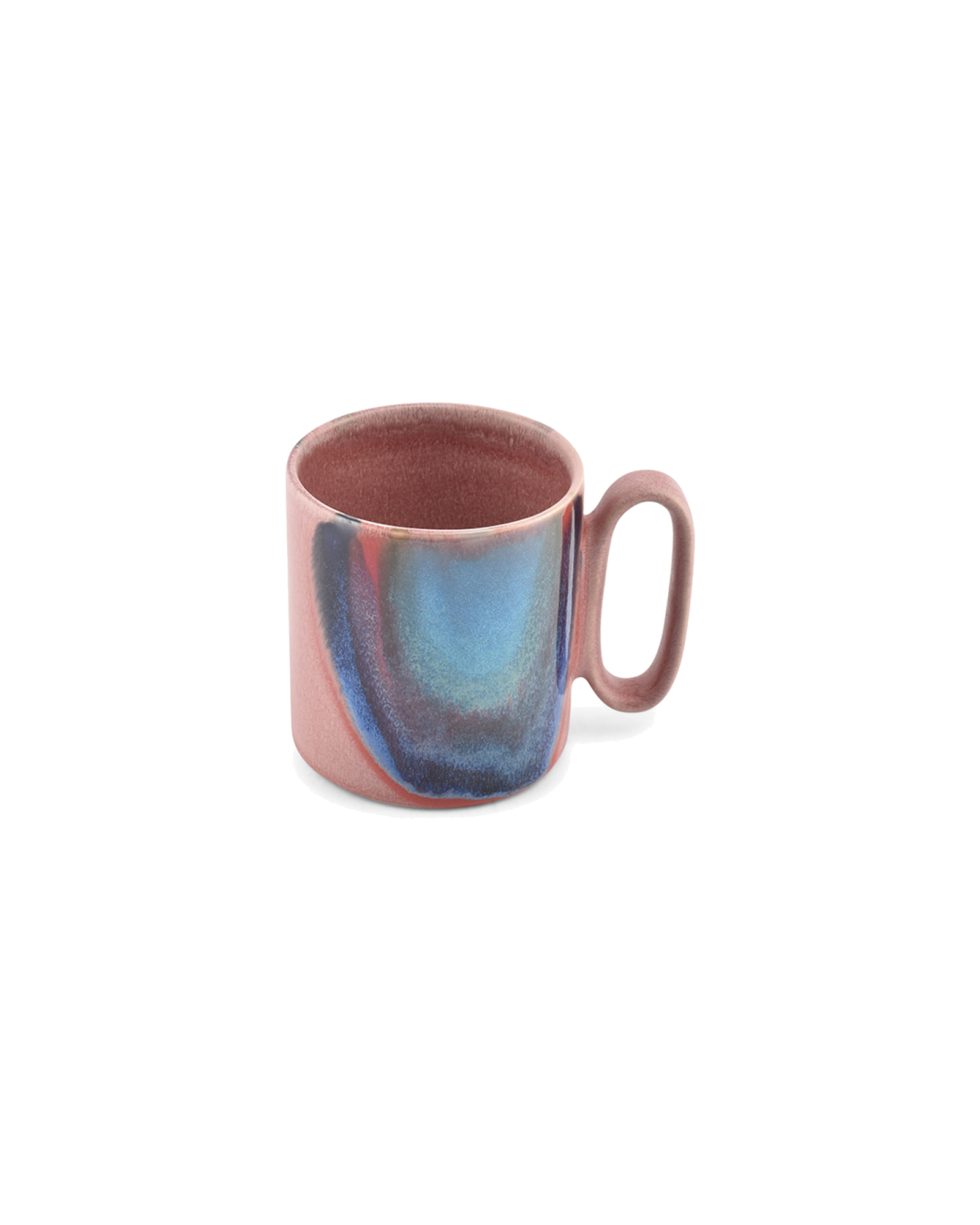 Paint Becher aus Steinzeug, Rosa/Regenbogen, 390 ml, Ansicht 2