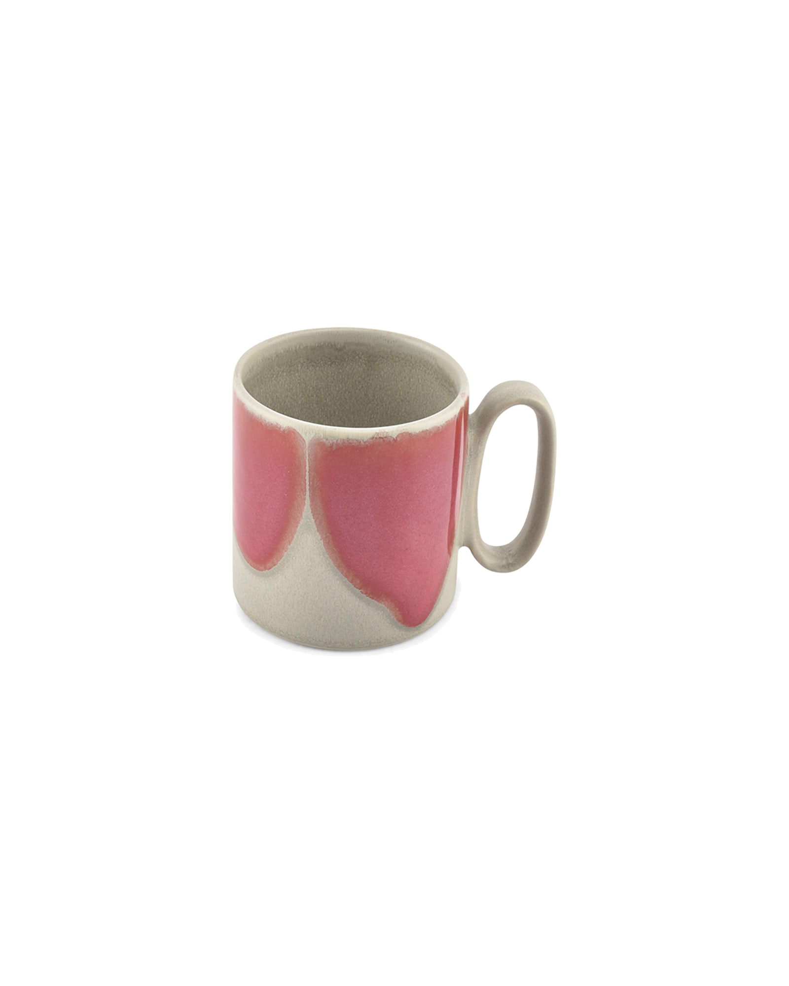 Paint Becher aus Steinzeug, Grau/Rosa, 390 ml, Ansicht 2