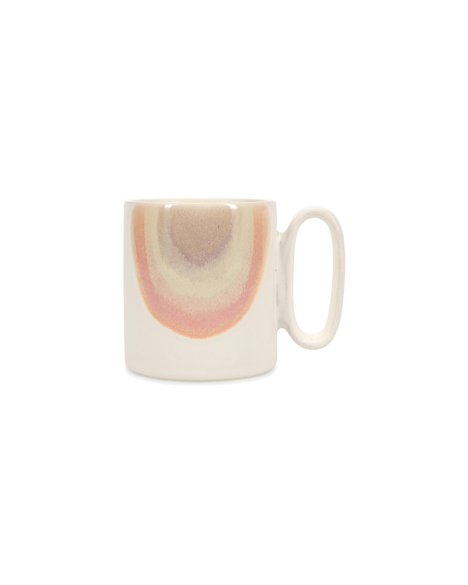 Paint Becher aus Steinzeug, Beige/Rosa, 390 ml, Ansicht 1