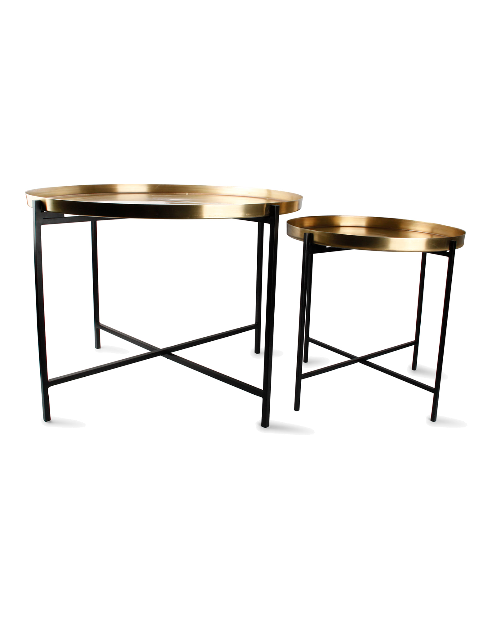 Patio Beistelltisch aus Eisen, brushed Gold, Ansicht 2