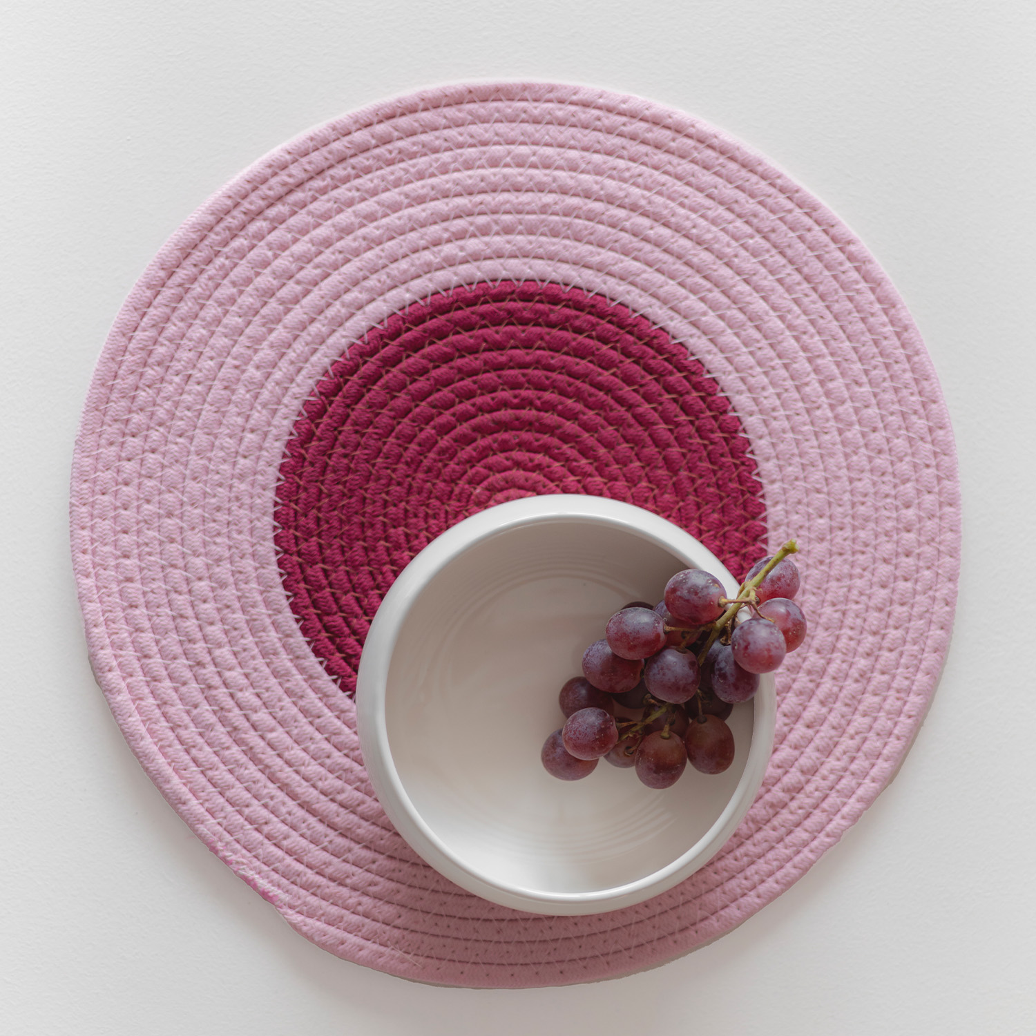 Piff Platzset aus Baumwolle, Zartrosa, L 35 cm, Ansicht 2