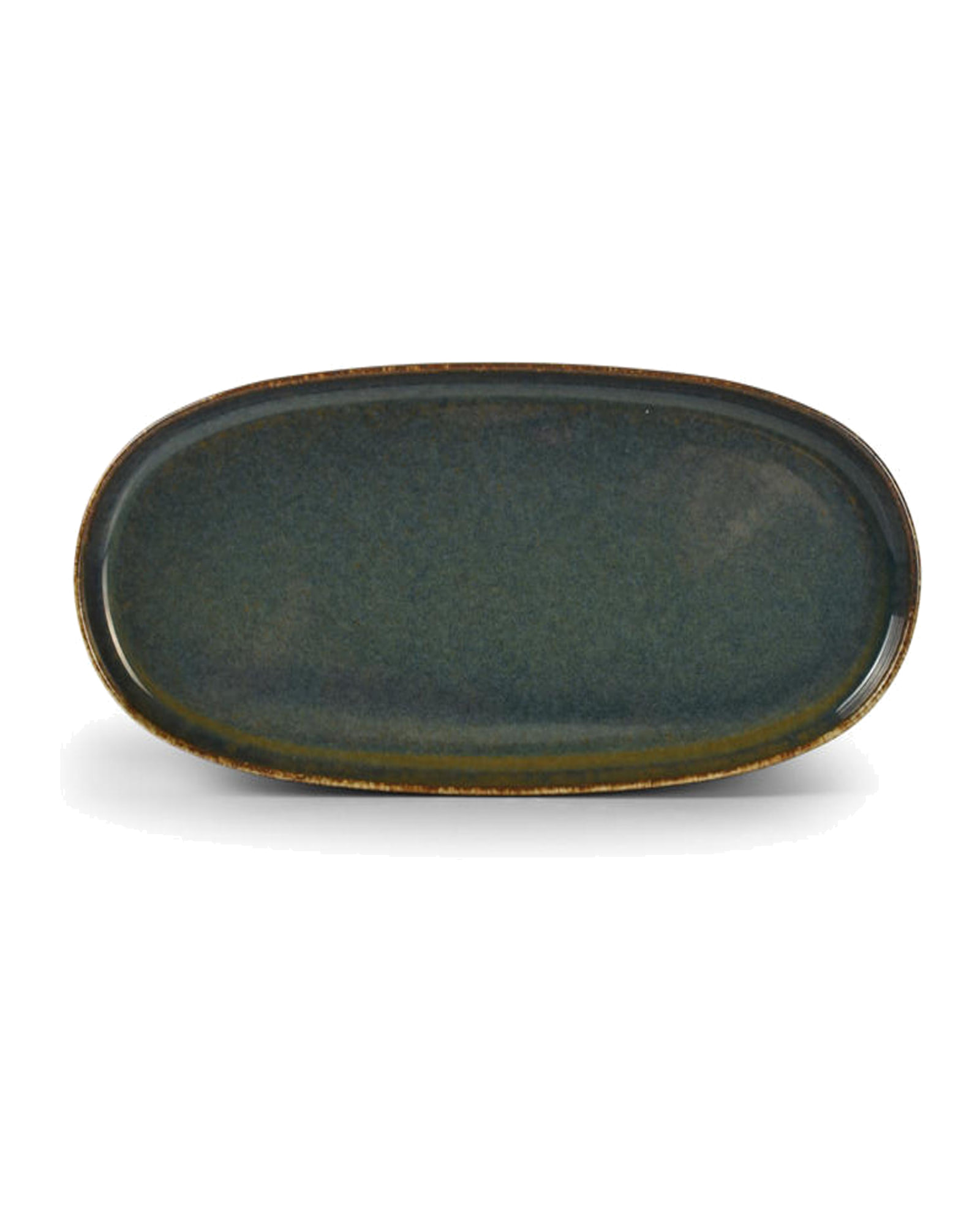 Pila Teller aus Porzellan, Grün, 30 × 15 cm, Ansicht 1