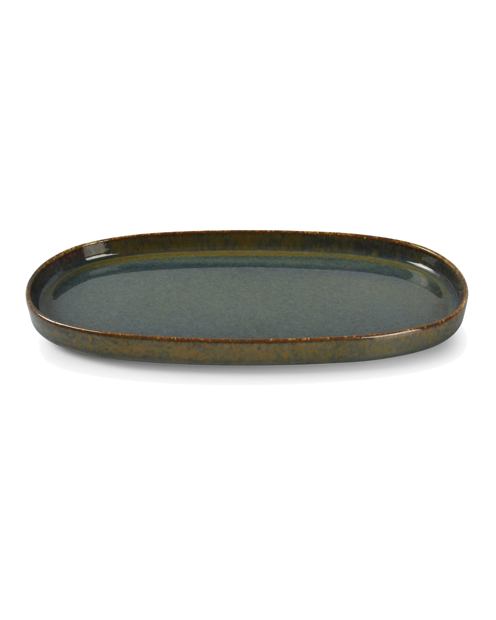 Pila Teller aus Porzellan, Grün, 30 × 15 cm, Ansicht 2